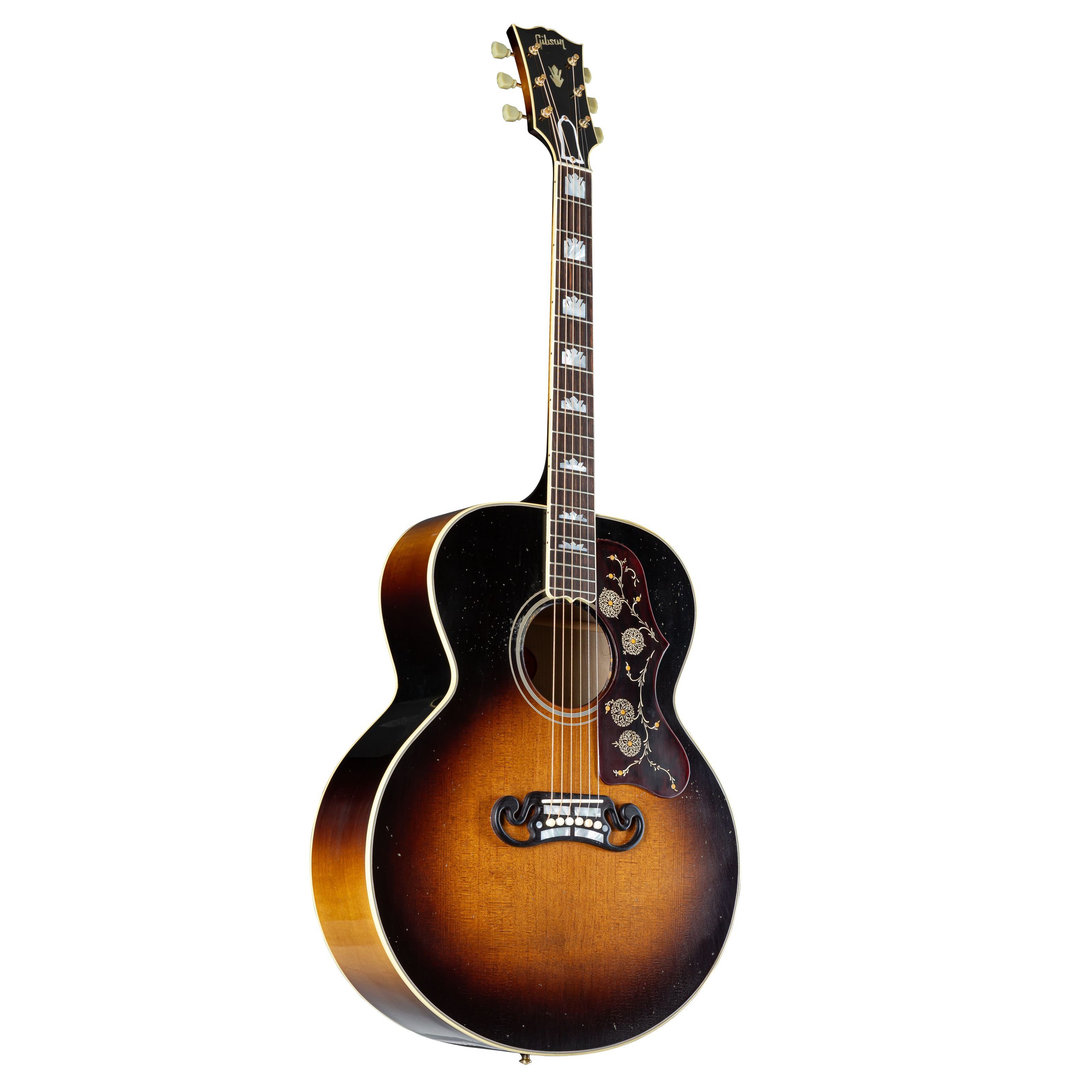 Gibson Westerngitarre, Westerngitarren, Jumbo Gitarren, 1957 SJ-200 Vintage Sunburst Light Aged - Westerngitarre