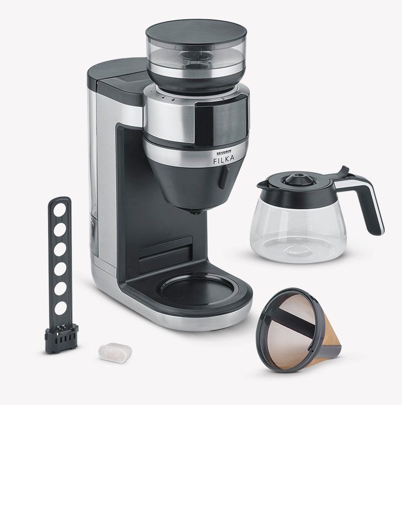 Filka integrierter KA4850 Severin Timer und Kaffeemühle Filterkaffeemaschine mit Severin