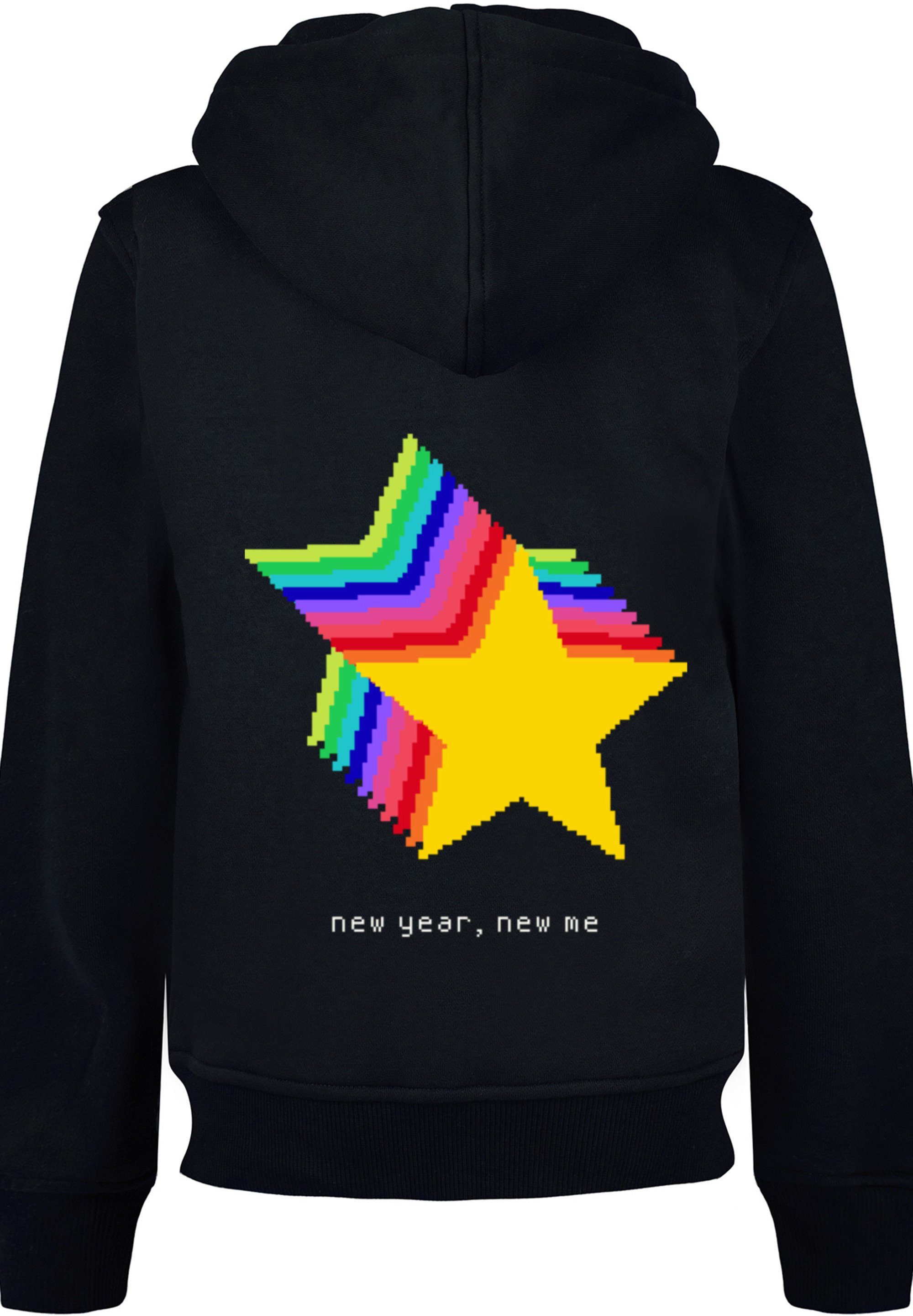 F4NT4STIC Kapuzenpullover Party Only SIlvester Print People Happy schwarz