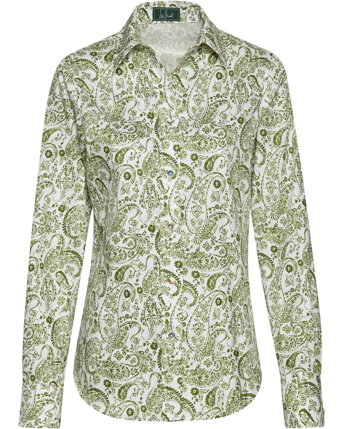 Luis Steindl Trachtenbluse Paisleybluse mit Blumen