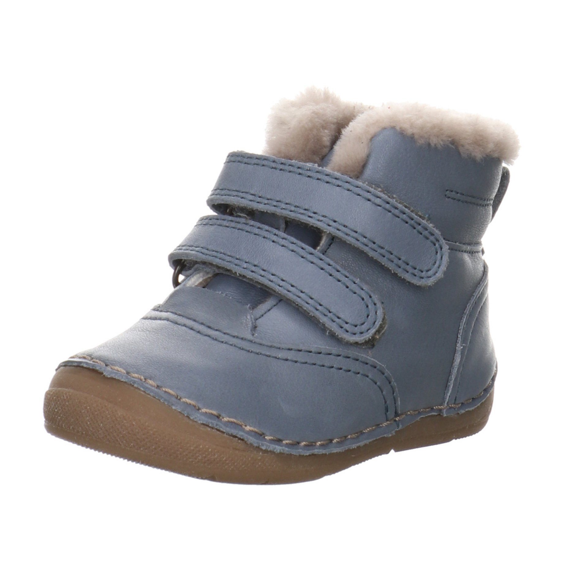 Originalprodukte froddo® Baby Lauflernschuhe Lederkombination Boots Krabbelschuhe blau-mittel Stiefel Paix