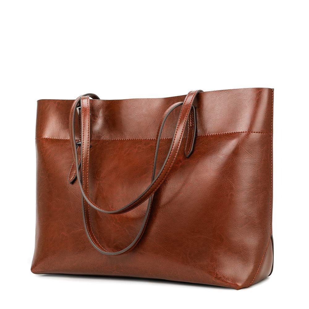 MOPUEA Handtasche Handtasche Damen Schultertasche Shopper Leder Optik 13 Zoll Laptop (Geldbörsen mit Reißverschluss, extra large), lässig, große Kapazität, Schultertasche, Handtasche