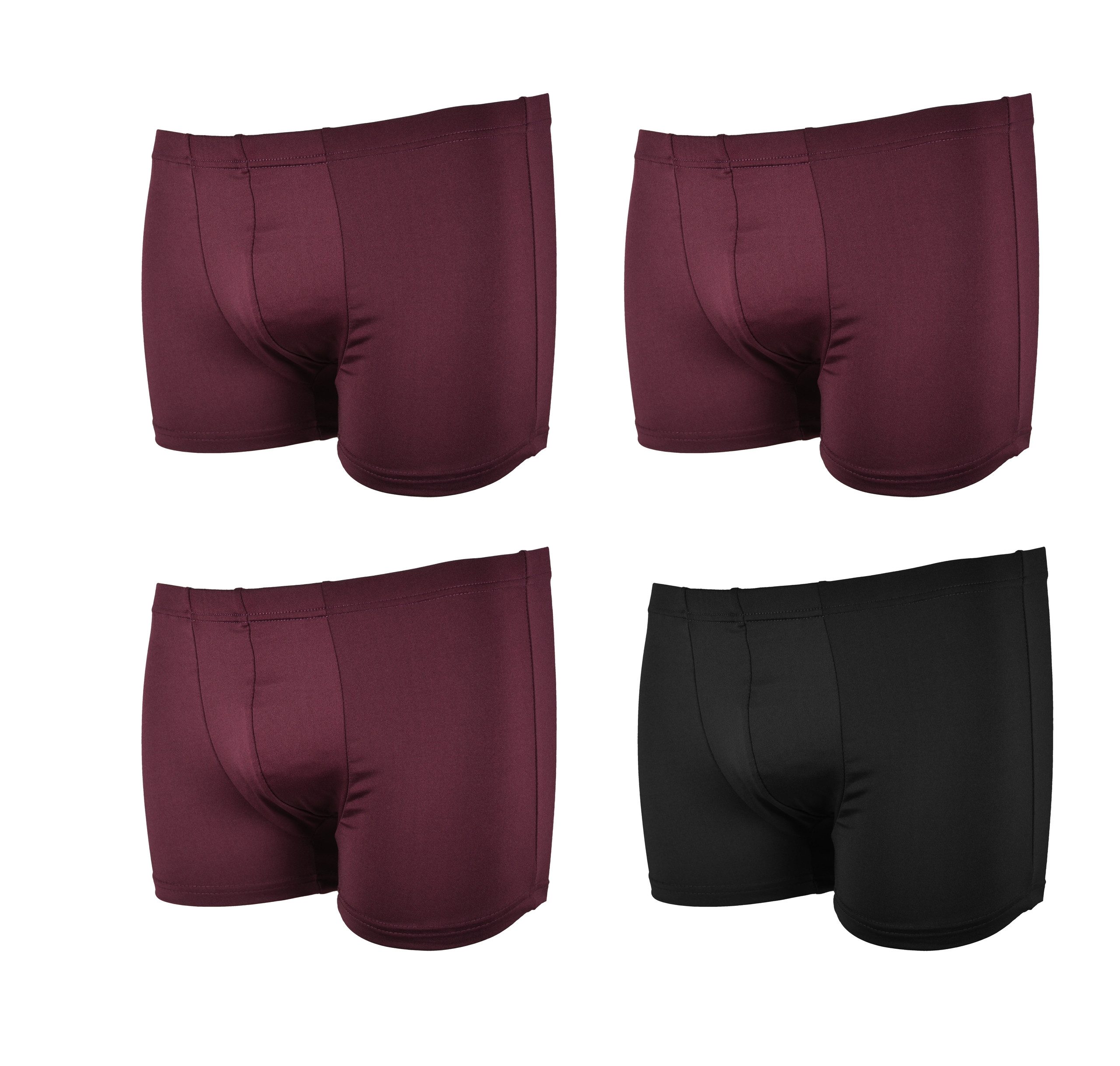 frank fields Boxershorts Boxershorts Eng anliegend bunt bunte Boxer Shorts Unterhose bunt bunte (4-St) mit Logo am Bund