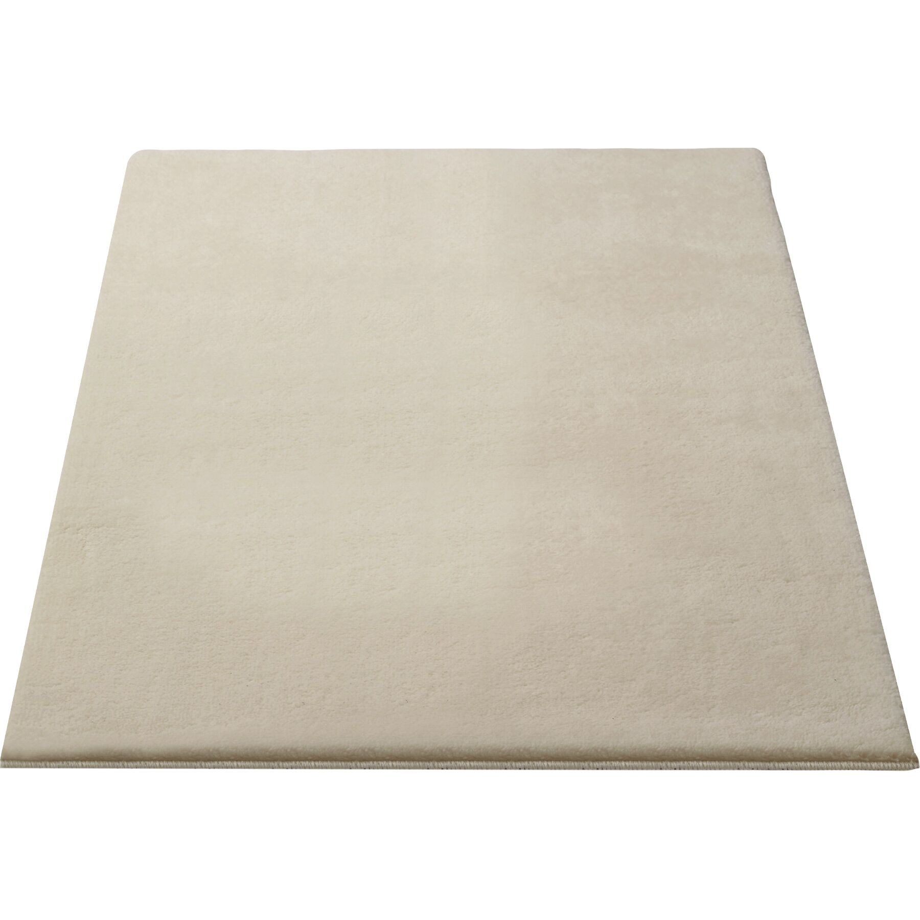 tectake Teppich Kurzflorteppich mit flauschiger Oberfläche, allergikerfreundlich, Rechteck, Höhe: 1,50 mm, strapazierfähig, pflegeleicht, waschbar, rutschfeste Unterseite