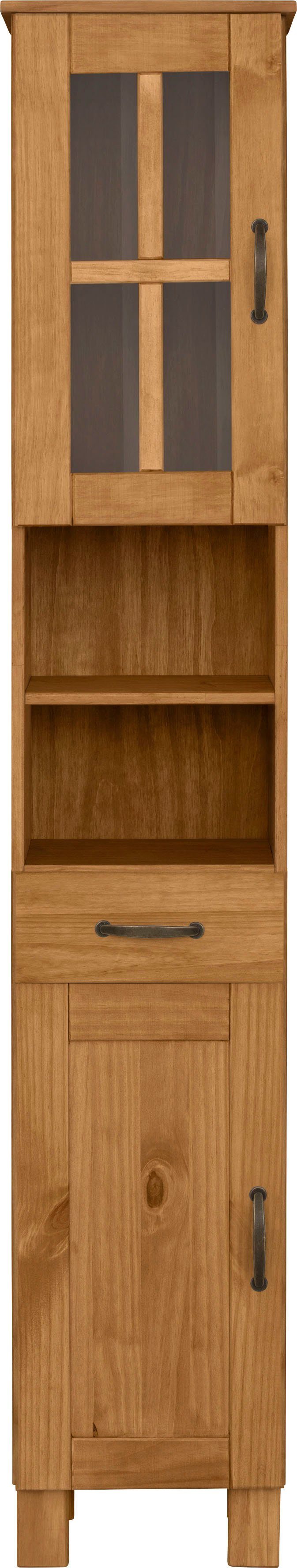 Home affaire Hochschrank Rodby FSC®-zertifiziertes Massivholz, Breite 33cm, Höhe 180cm