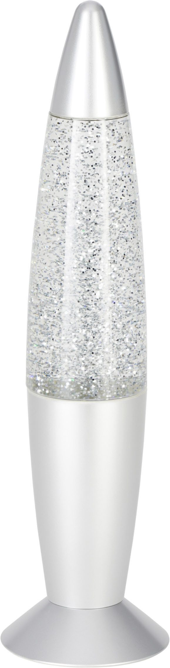 EGLO LED Tischleuchte GLITTER, RGB, LED fest integriert, LED Lavalampe Glitter, RGB Glitzerlampe mit Timer und Farbwechsel