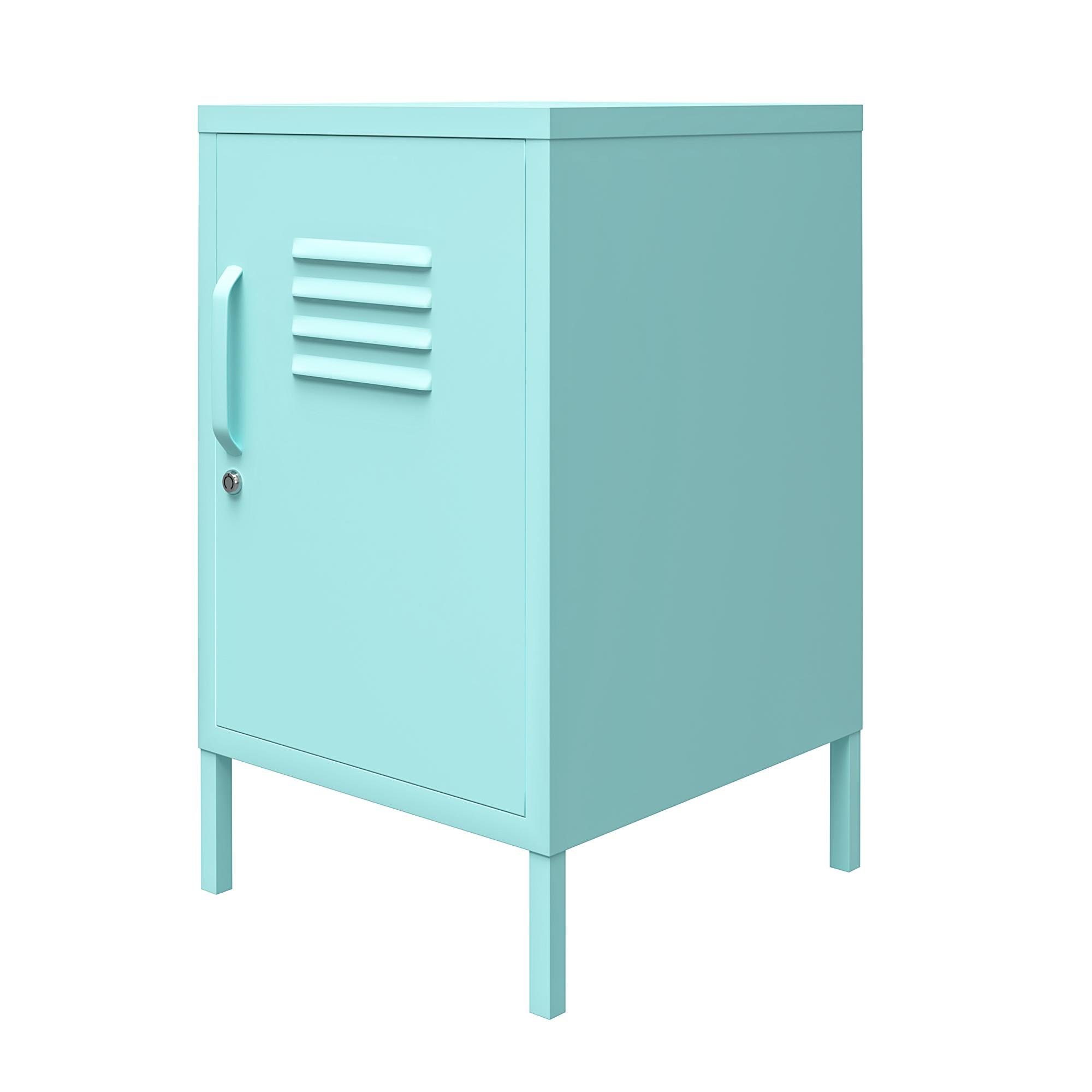 loft24 Nachtschrank Cache Beistellschrank aus Metall, Retro Design