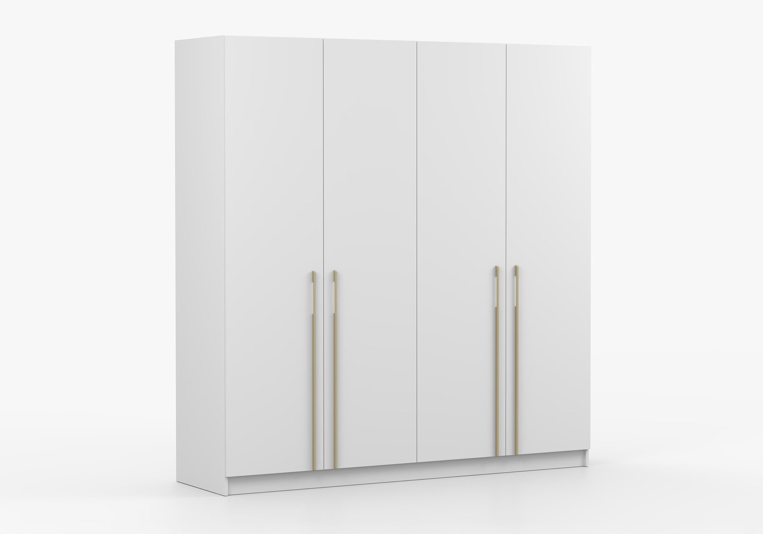 imoebel24 Drehtürenschrank ROSA 4D 200 cm - Kaschmir / Gold günstig online kaufen