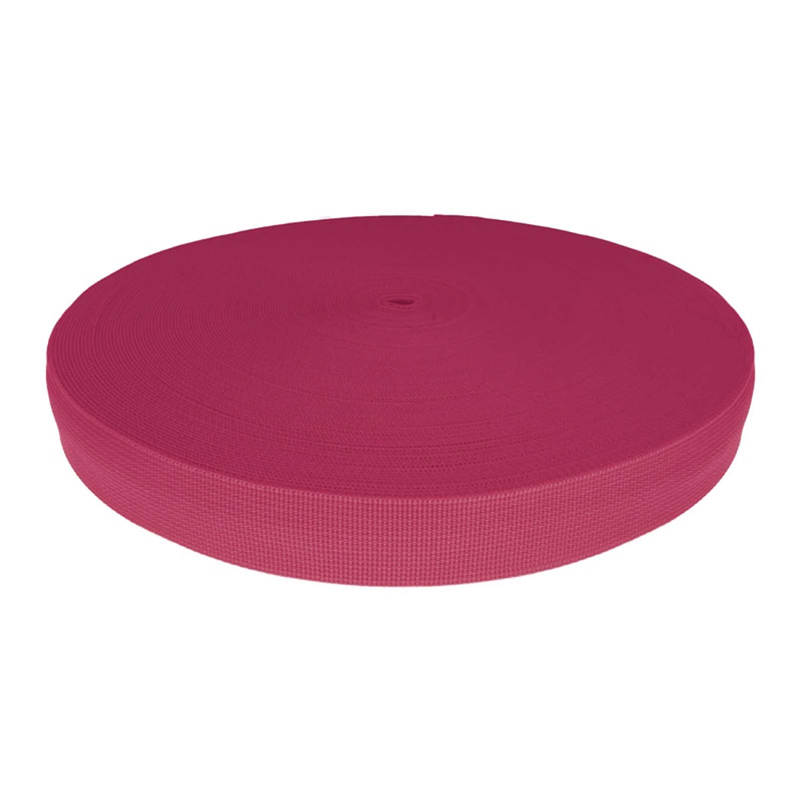 maDDma Rollladengurt Gurtband Polyester 45m lang 15mm breit Farbwahl, 514 pink