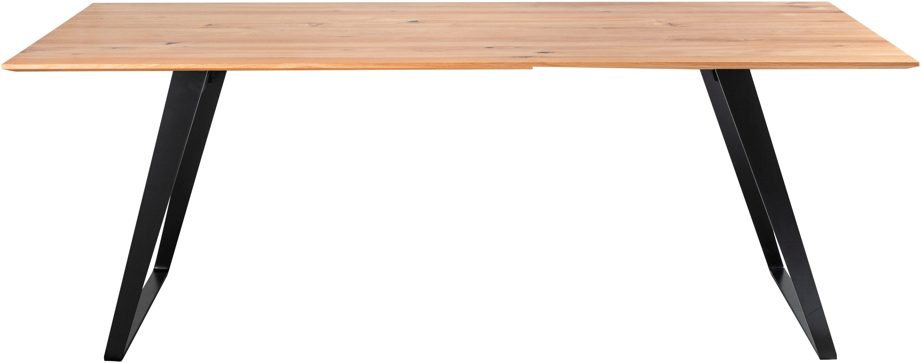 Musterring Esstisch Tavia, Bügelgestell in 3 Farben, Platte Charakter-Eiche günstig online kaufen