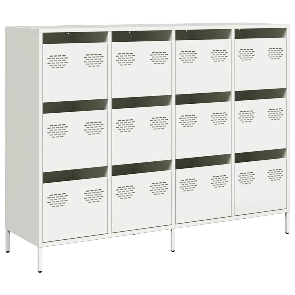 vidaXL Sideboard NA Highboard Hochschrank Buffetschrank Anrichte Weiß 135x39x103,5 cm K