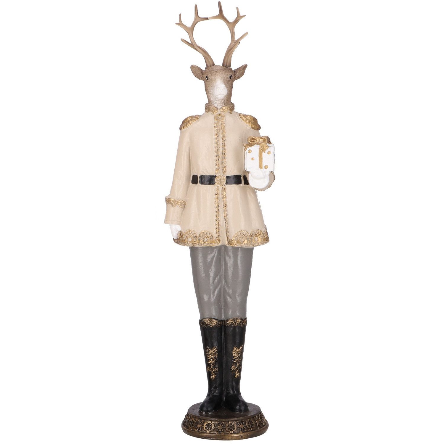 KARMA Dekofigur Deko Hirsch stehend Beige günstig online kaufen