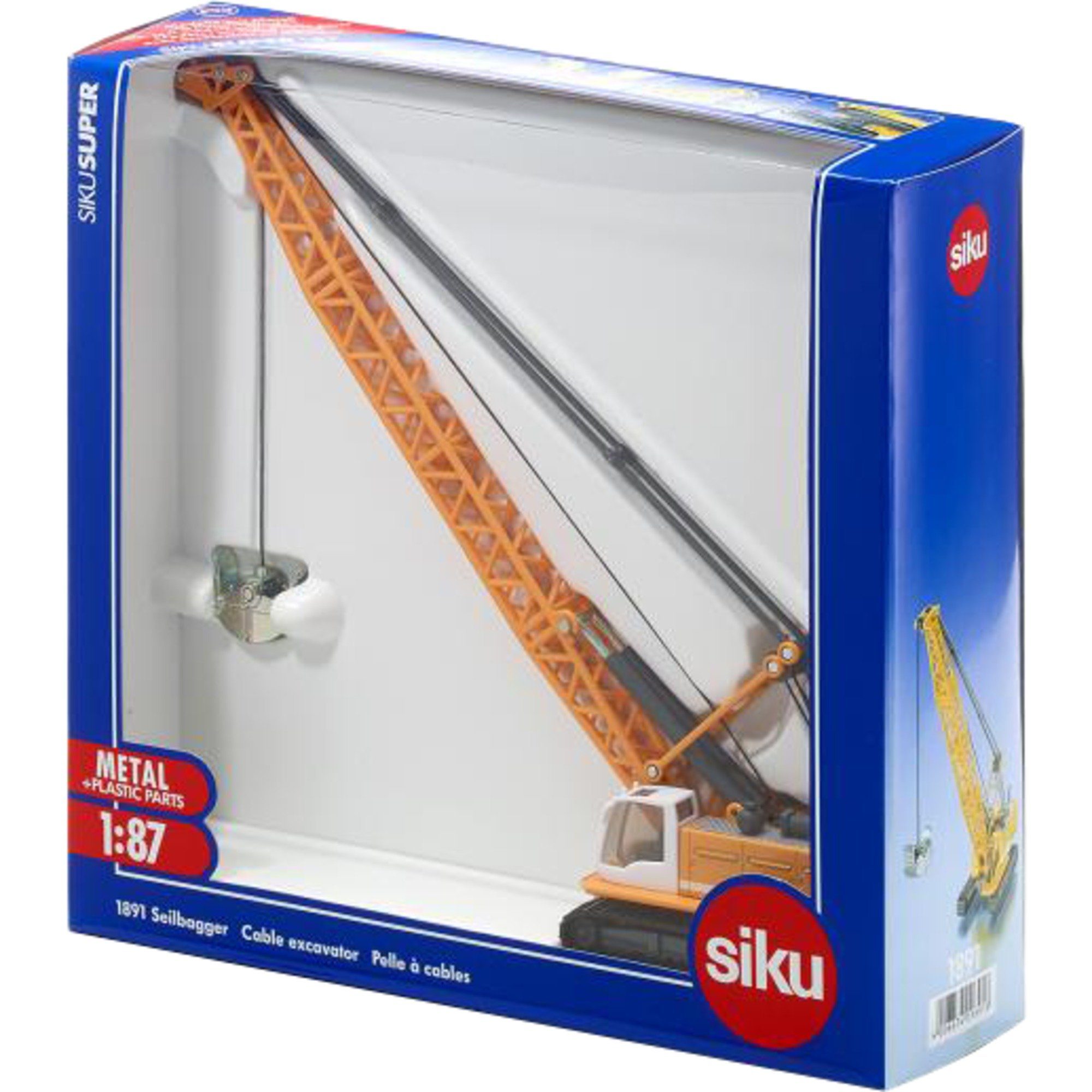 Siku Spielzeug-LKW SIKU SUPER Seilbagger, Modellfahrzeug