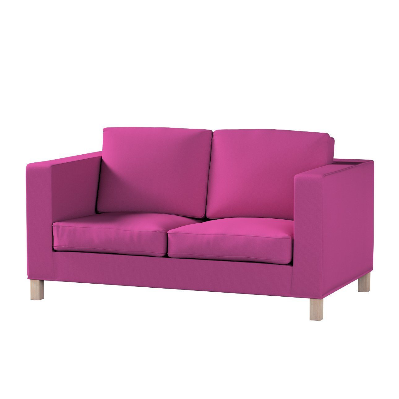 2-Sitzer amarant Karlanda Sofahusse Sofa Etna, Dekoria kurz, ausklappbar nicht