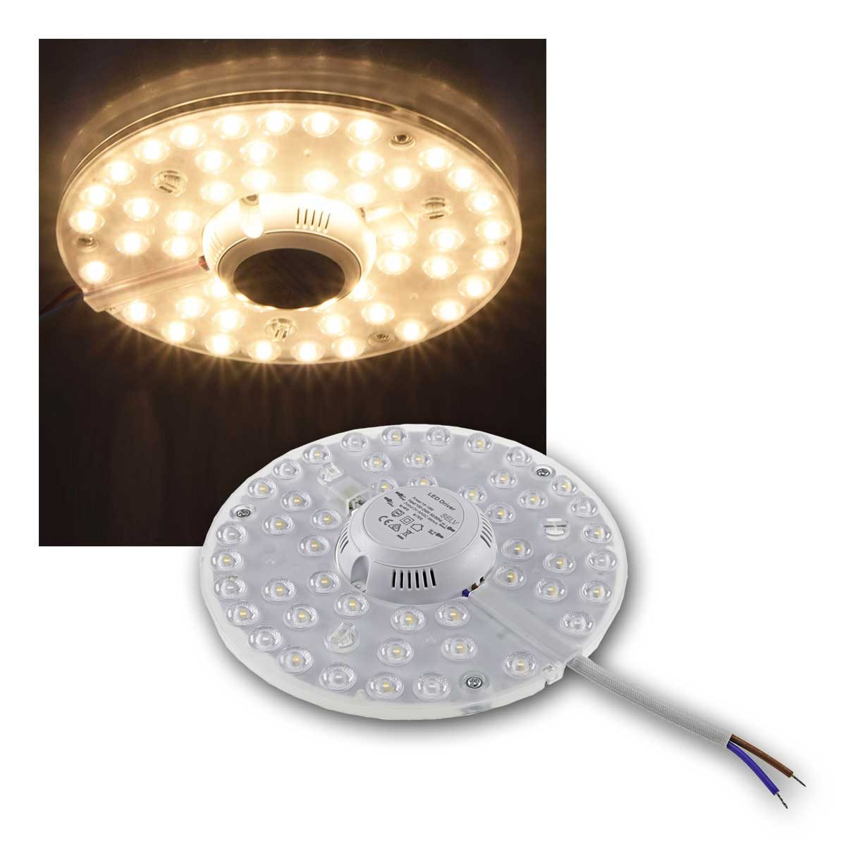 ChiliTec LED-Leuchtmittel LED Umrüstmodul "UM18ww" für Leuchten Ø180mm, warmweiß