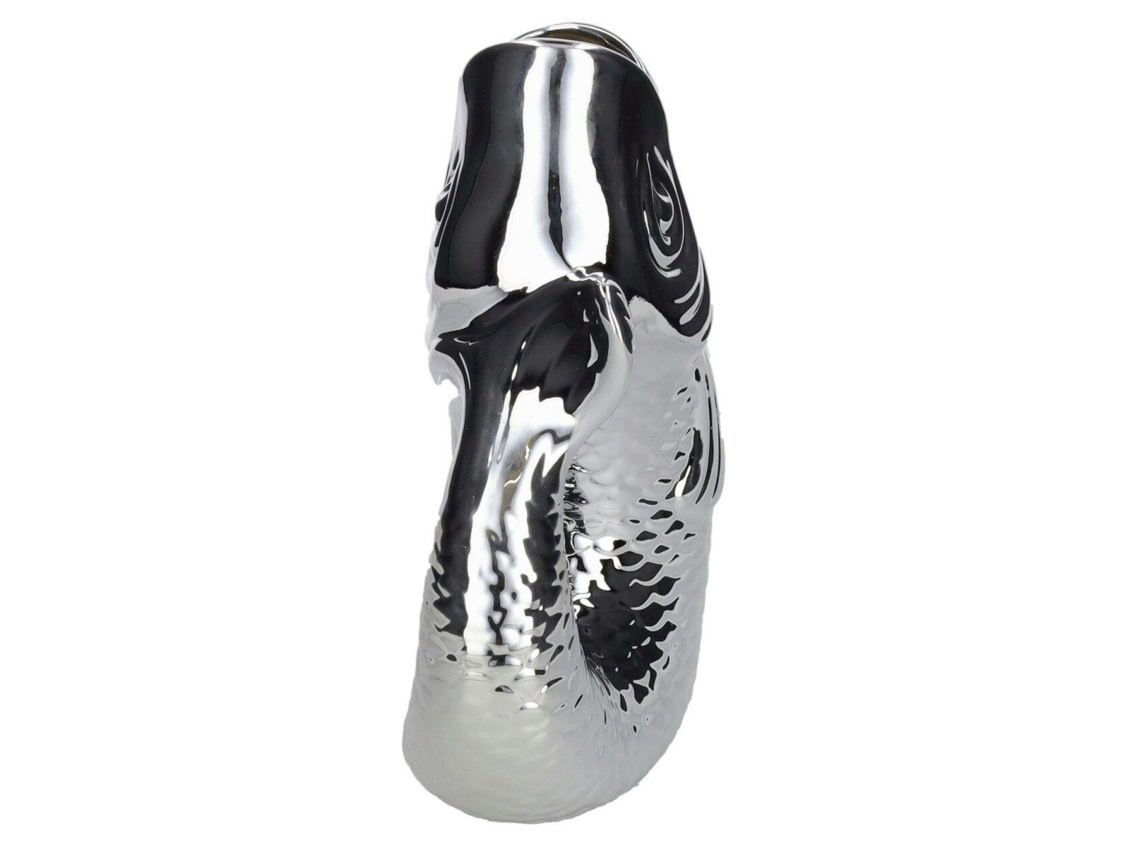 Giftcompany Dekovase Monsieur Carafon Vase / Karaffe Fisch L silber 2,7l (V günstig online kaufen