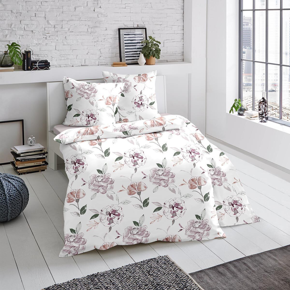 TRAUMSCHLAF Bettwäsche Atherton, Biber, 3 teilig, Biberbettwäsche weich und günstig online kaufen