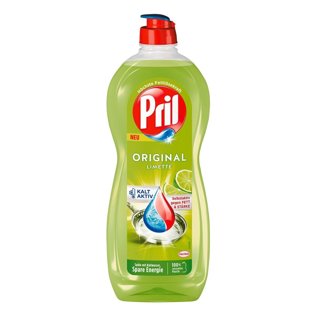 PRIL Pril Spülmittel Original Limette 675ml - Hohe Fettlösekraft (1er Pack)  Geschirrspülmittel