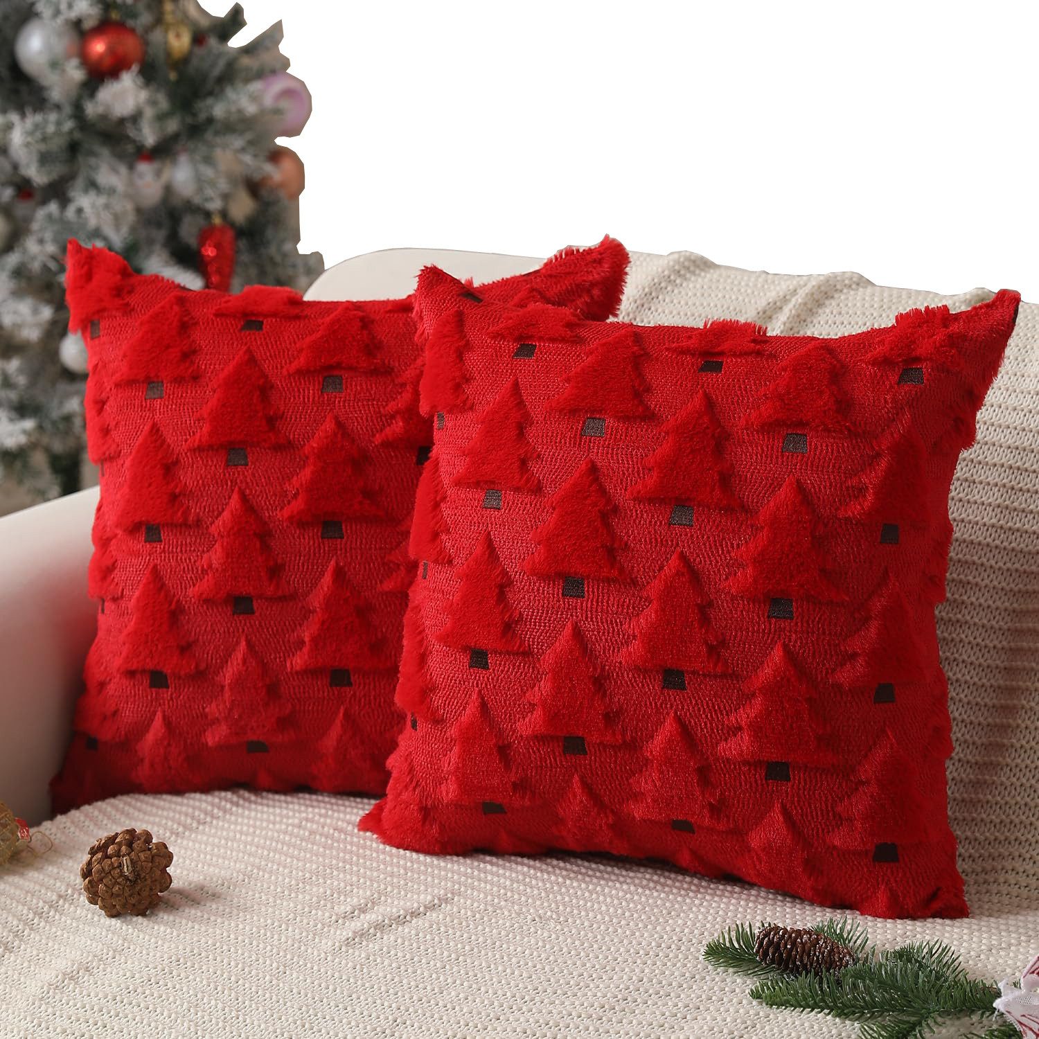 Coonoor Kissenbezug Weihnachtskissenbezüge, Weihnachtsdekorationen aus weic günstig online kaufen