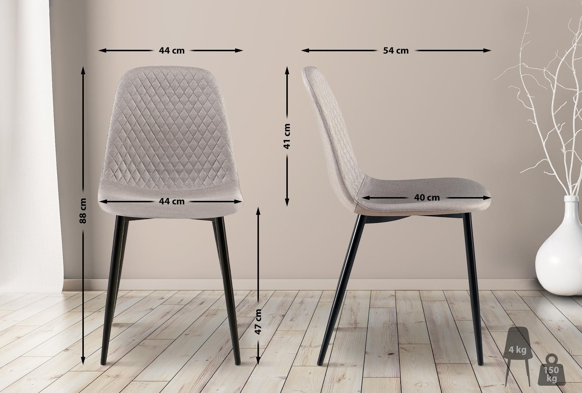CLP Esszimmerstuhl Giverny (4er Set), mit günstig online kaufen