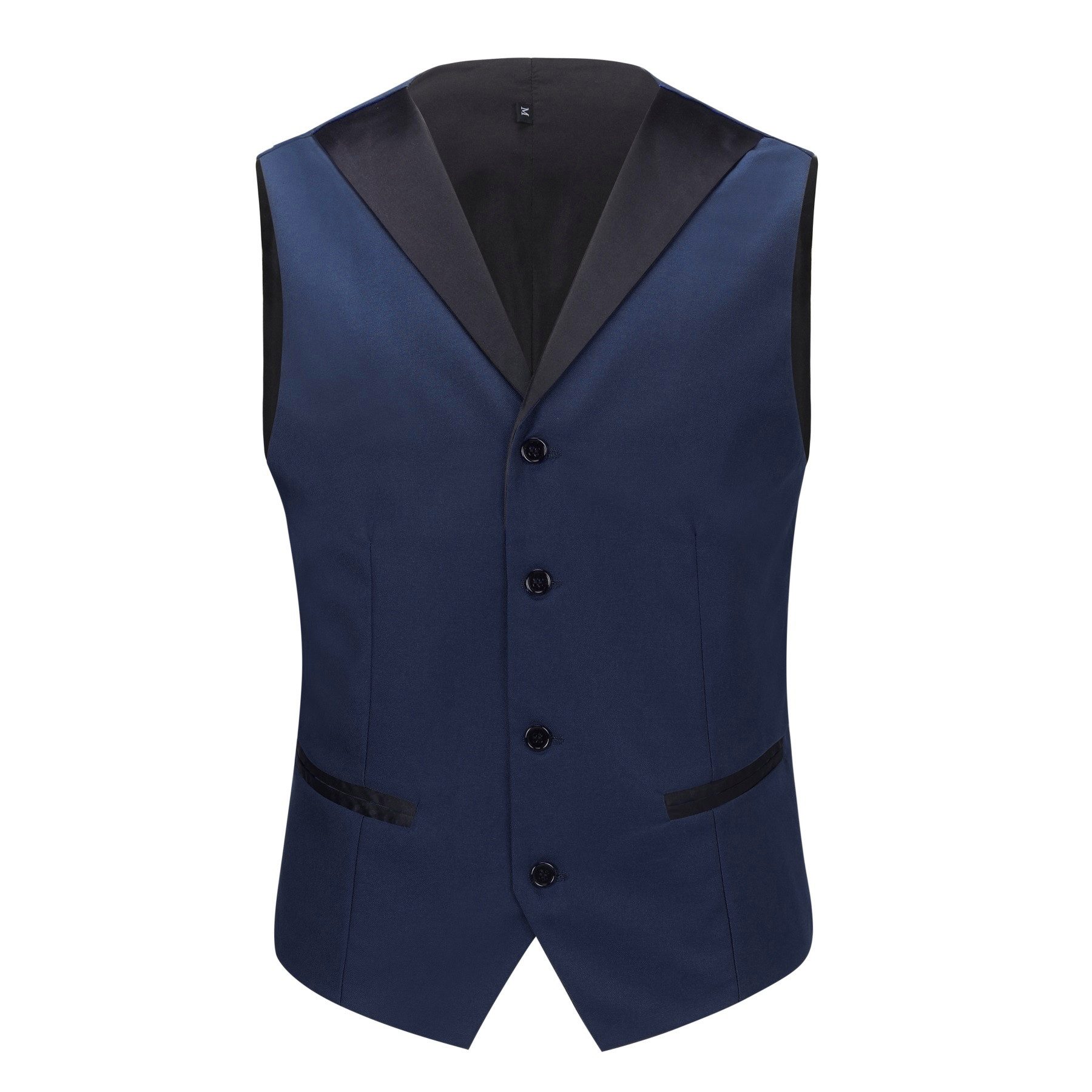 Allthemen Anzug (3 tlg) Slim Fit Elegante Anzüge mit Spitzen Revers