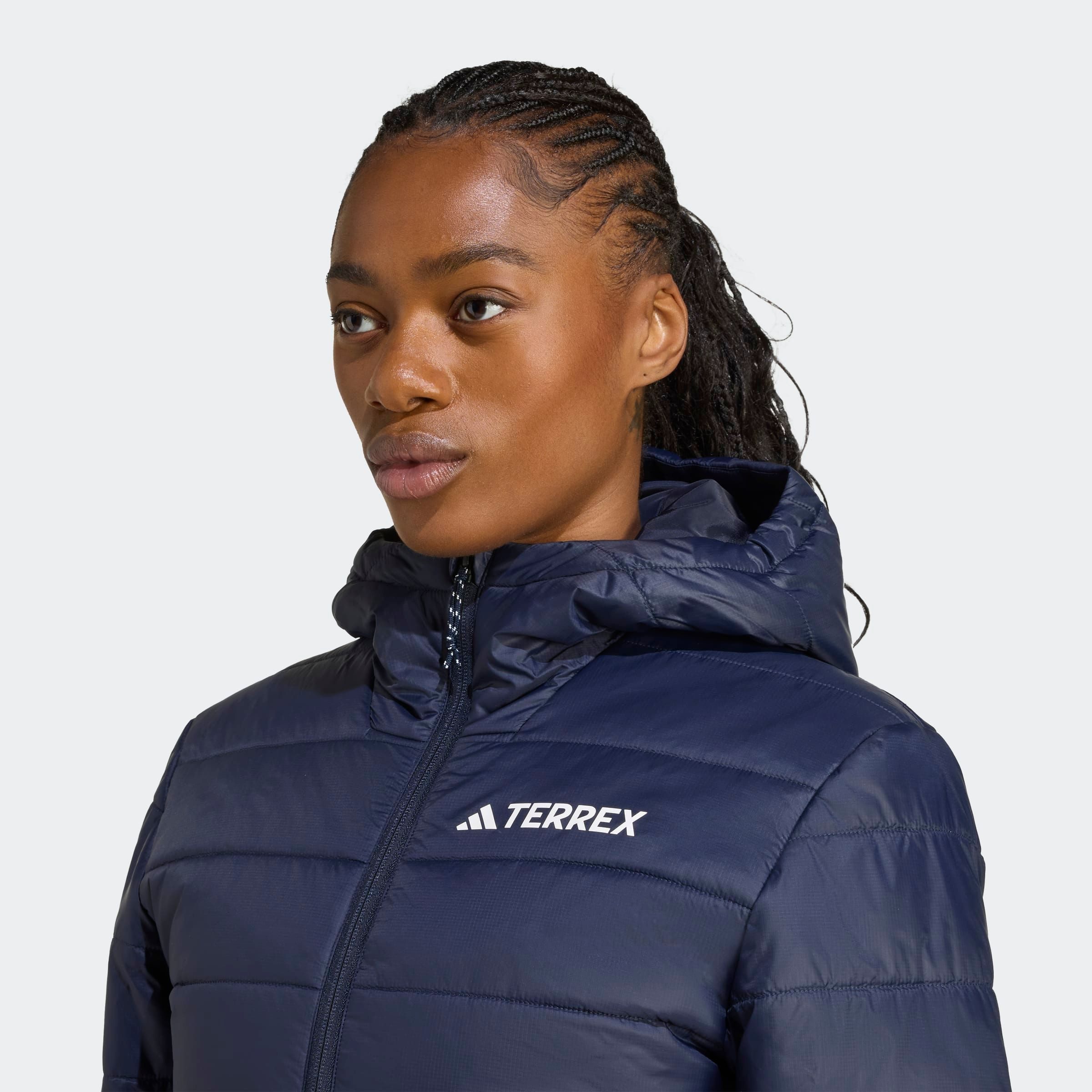 adidas TERREX Steppjacke W MT ESS P HO J wärmend durch Climawarm Technologie, mit Kapuze