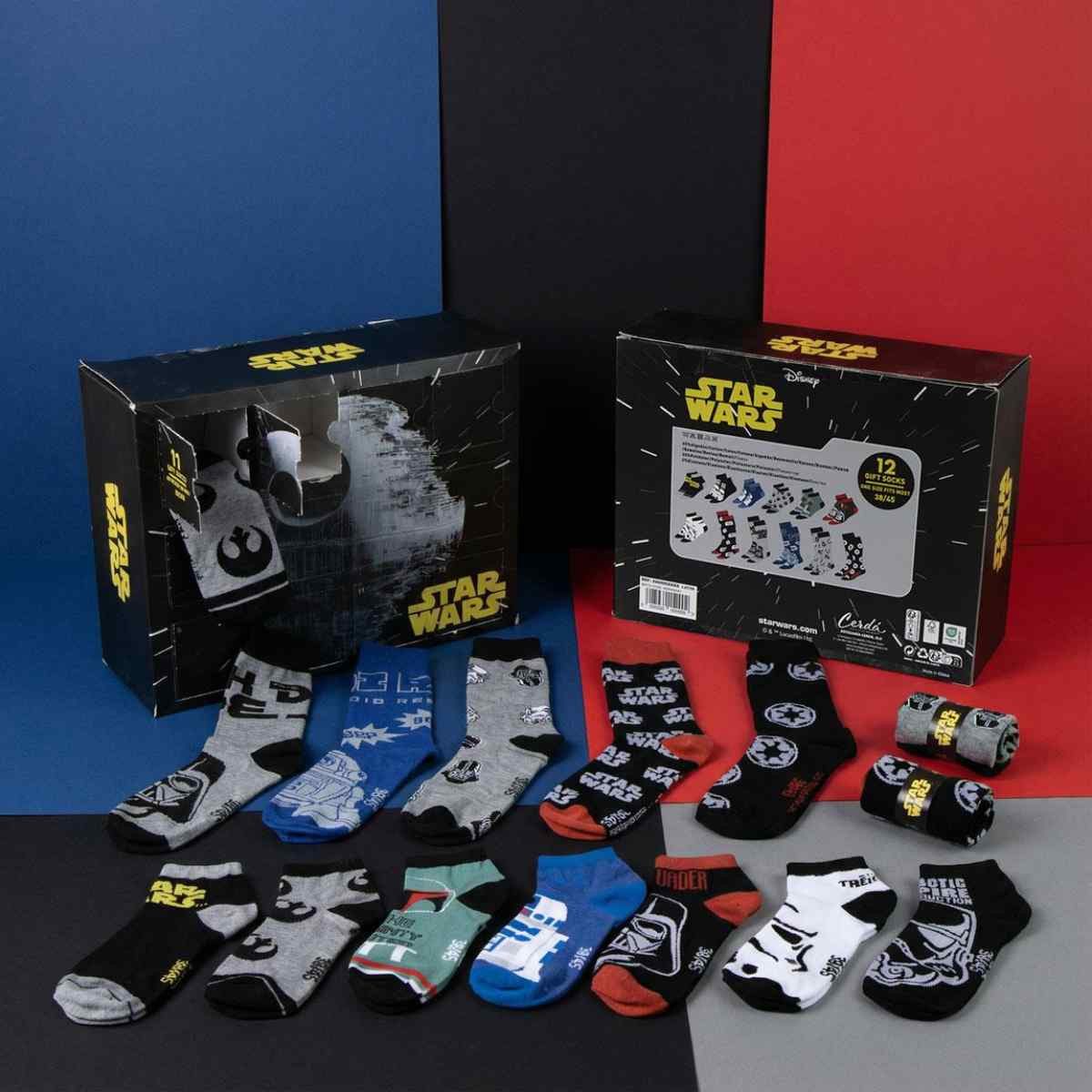 Star Wars Sportsocken Erwachsene Socken 12er Pack Lifestyle Design Größe 38-45 (12-Paar)
