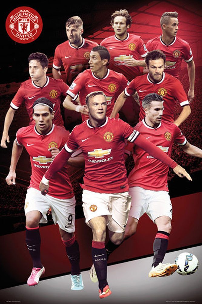 Poster Fußball - Poster - Manchester United - Collage 14/15