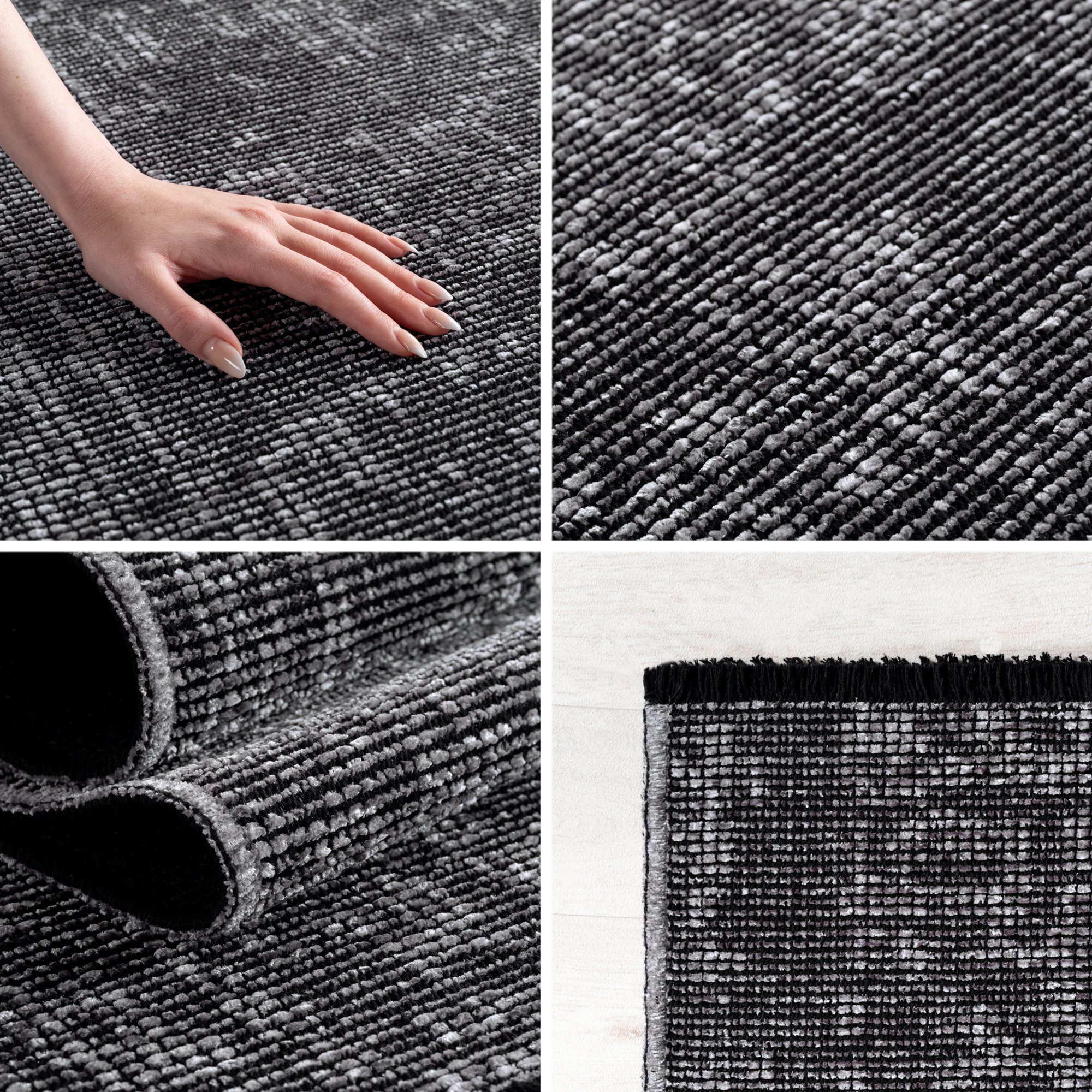 Carpettex Veloursteppich Boho Design, Läufer, Höhe: 7 mm, Baumwolle, Waschb günstig online kaufen