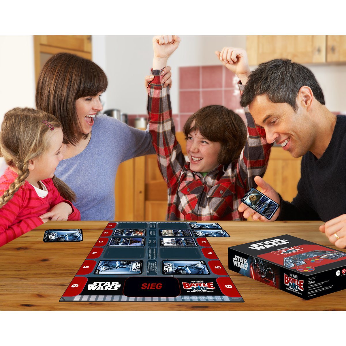 Winning Moves Spiel Battle Mat - Star Wars inkl. Top Trumps, Kartenspiel