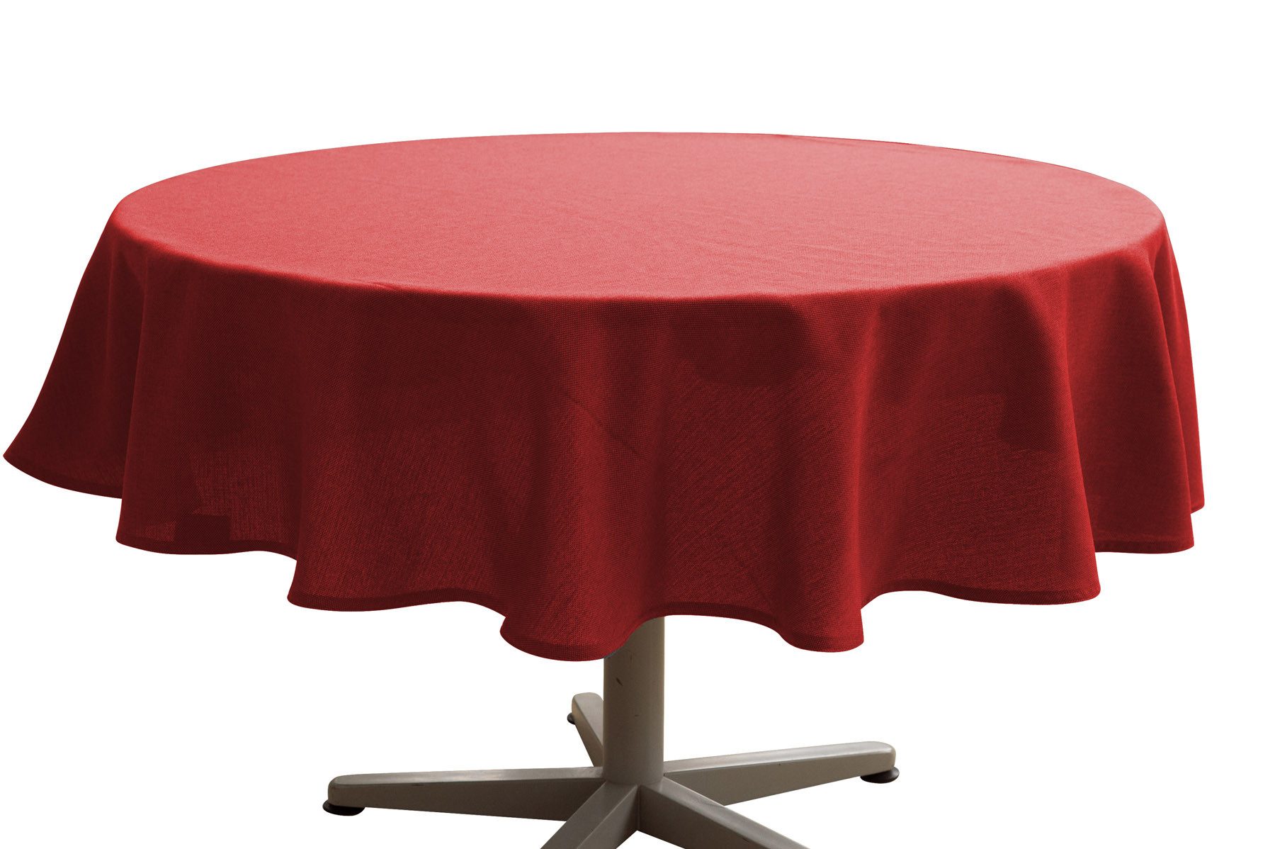 PICHLER Tischdecke Tischdecke rund Panama Kreis 170 rubin (1-tlg), Tischdecke Tischläufer Fest Feier Kommunion