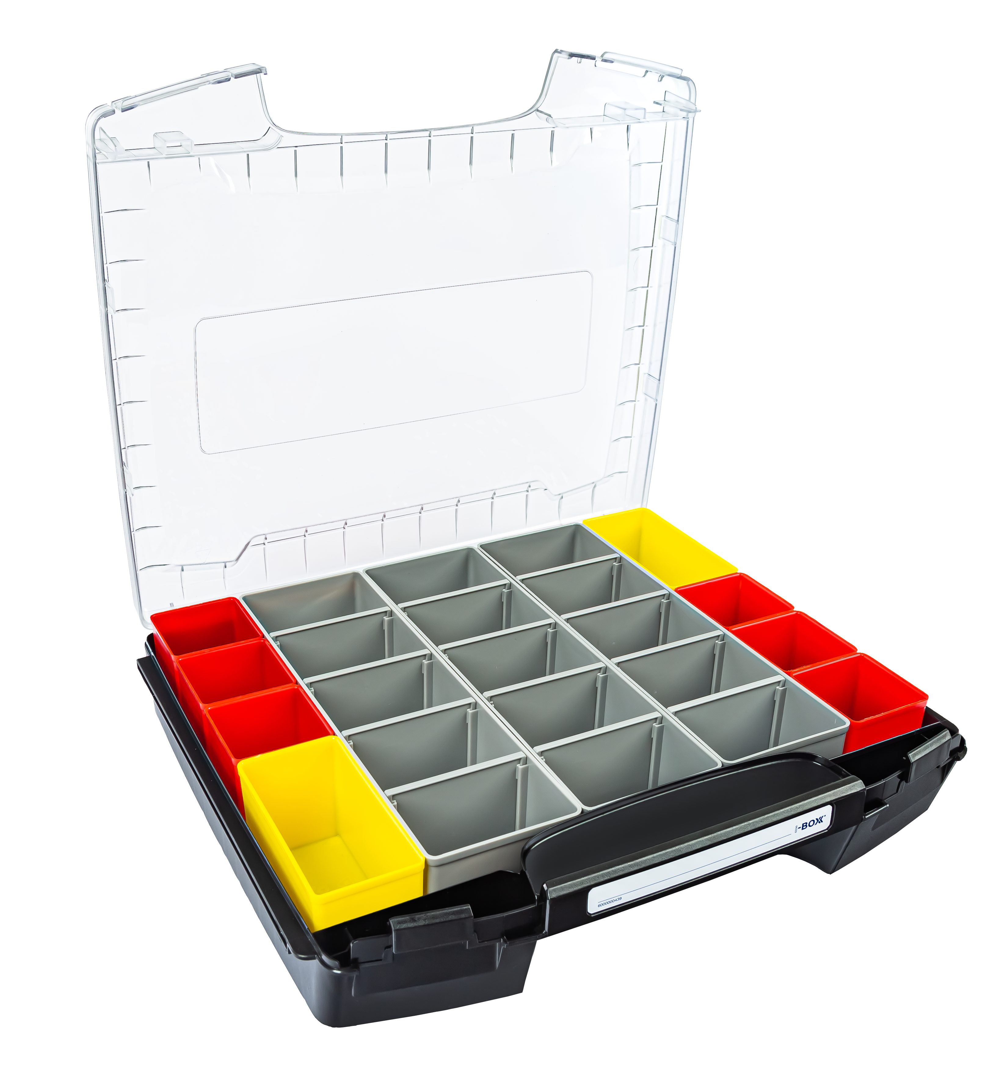 Sortimo® Werkzeugkoffer Sortimo Systemkoffer i-Boxx 72 schwarz Industrial Line Mit Insetboxen