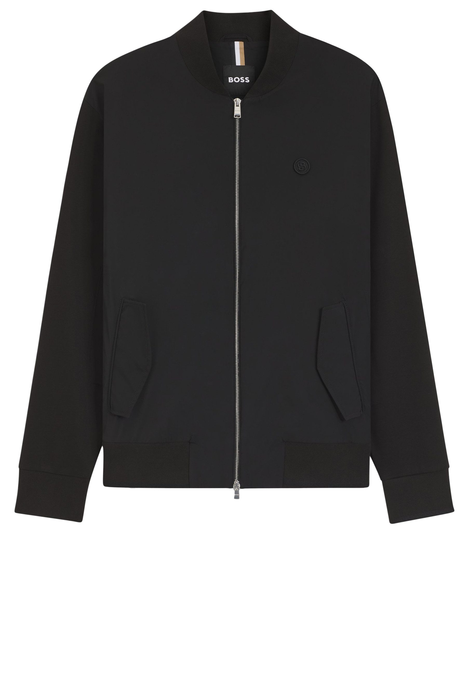 BOSS Sweatjacke Skiles mit Double-B-Monogramm (1-tlg)