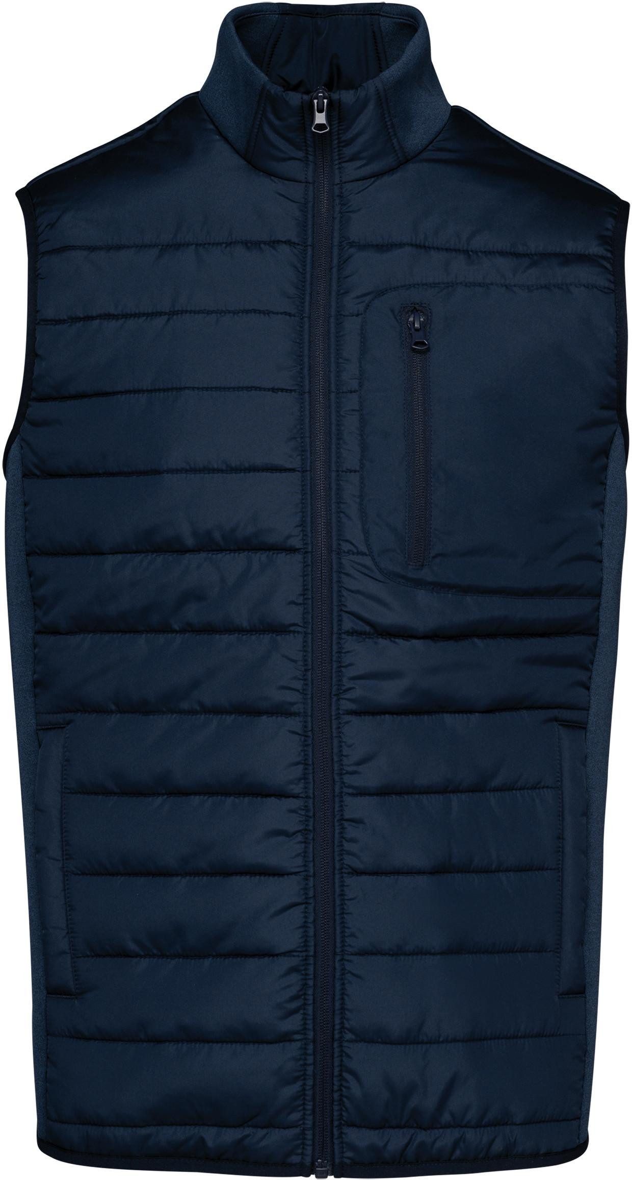 Funktionsweste Bodywarmer aus zwei Materialien für Herren