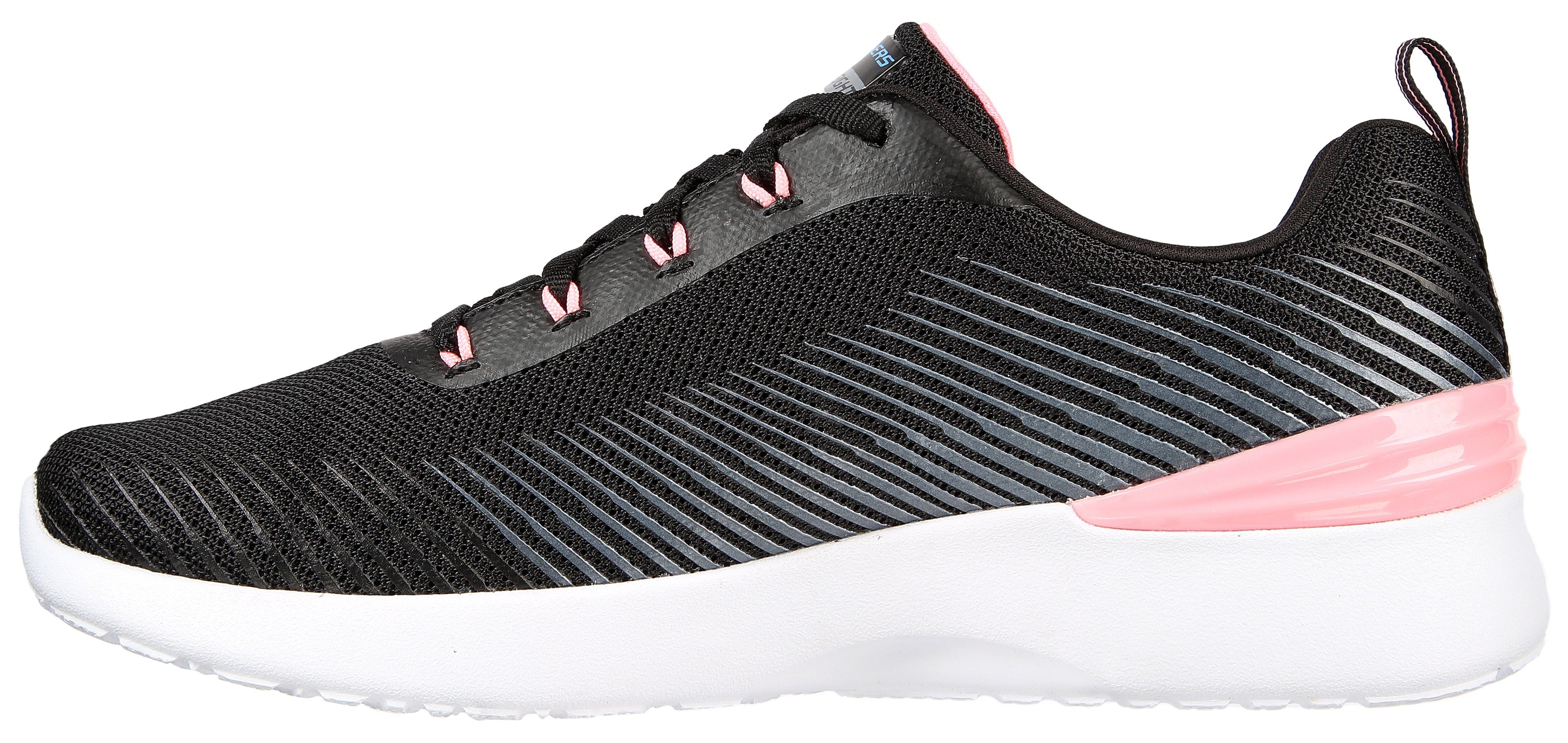 mit SKECH-AIR schwarz-pink Memory Sneaker Foam Ausstattung Skechers DYNAMIGHT LUMINOSITY