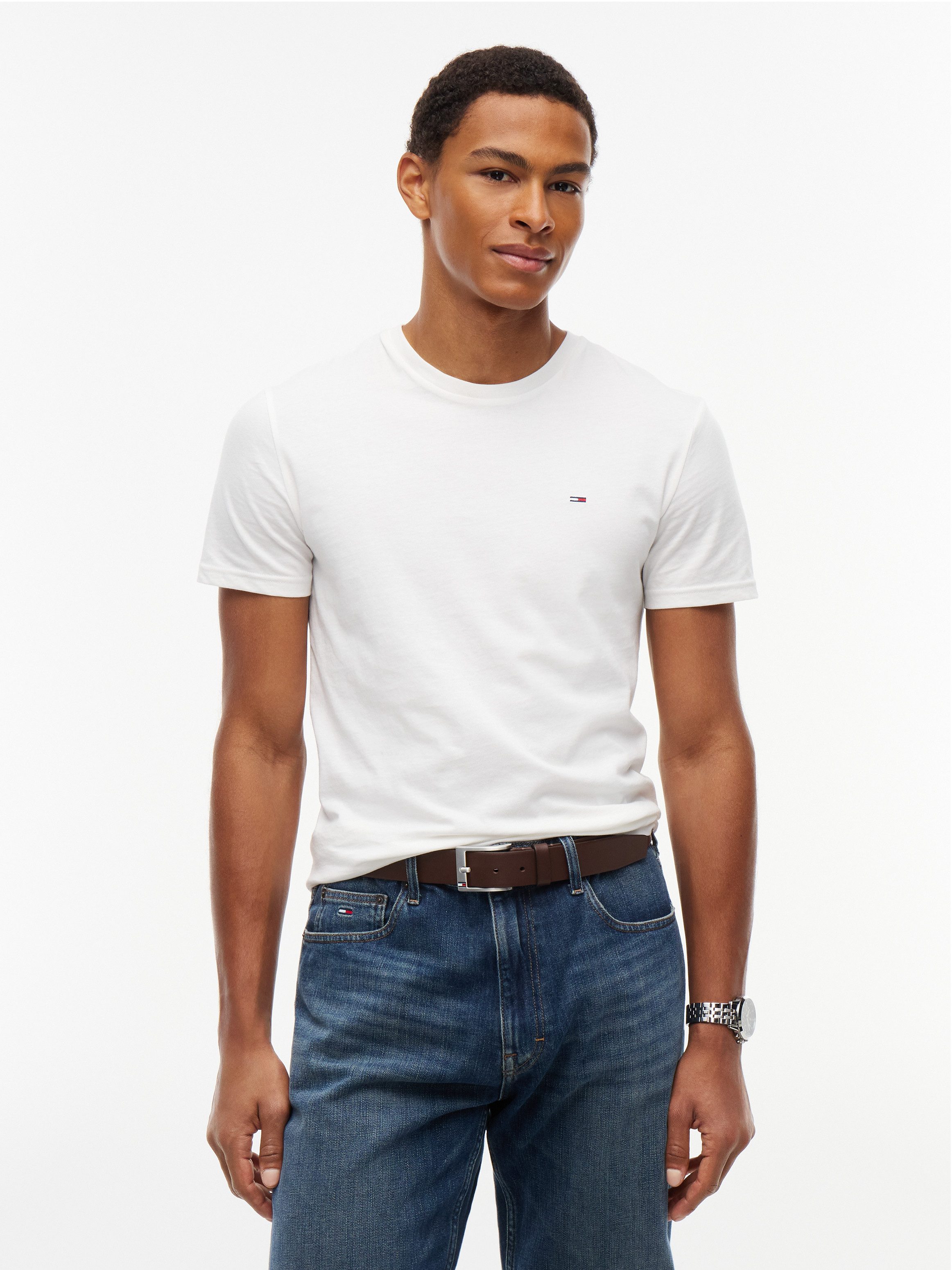 Tommy Jeans T-Shirt TJM EXTRA SLIM 3 PACK (Packung, 3-tlg) Mit Rundhalsausschnitt