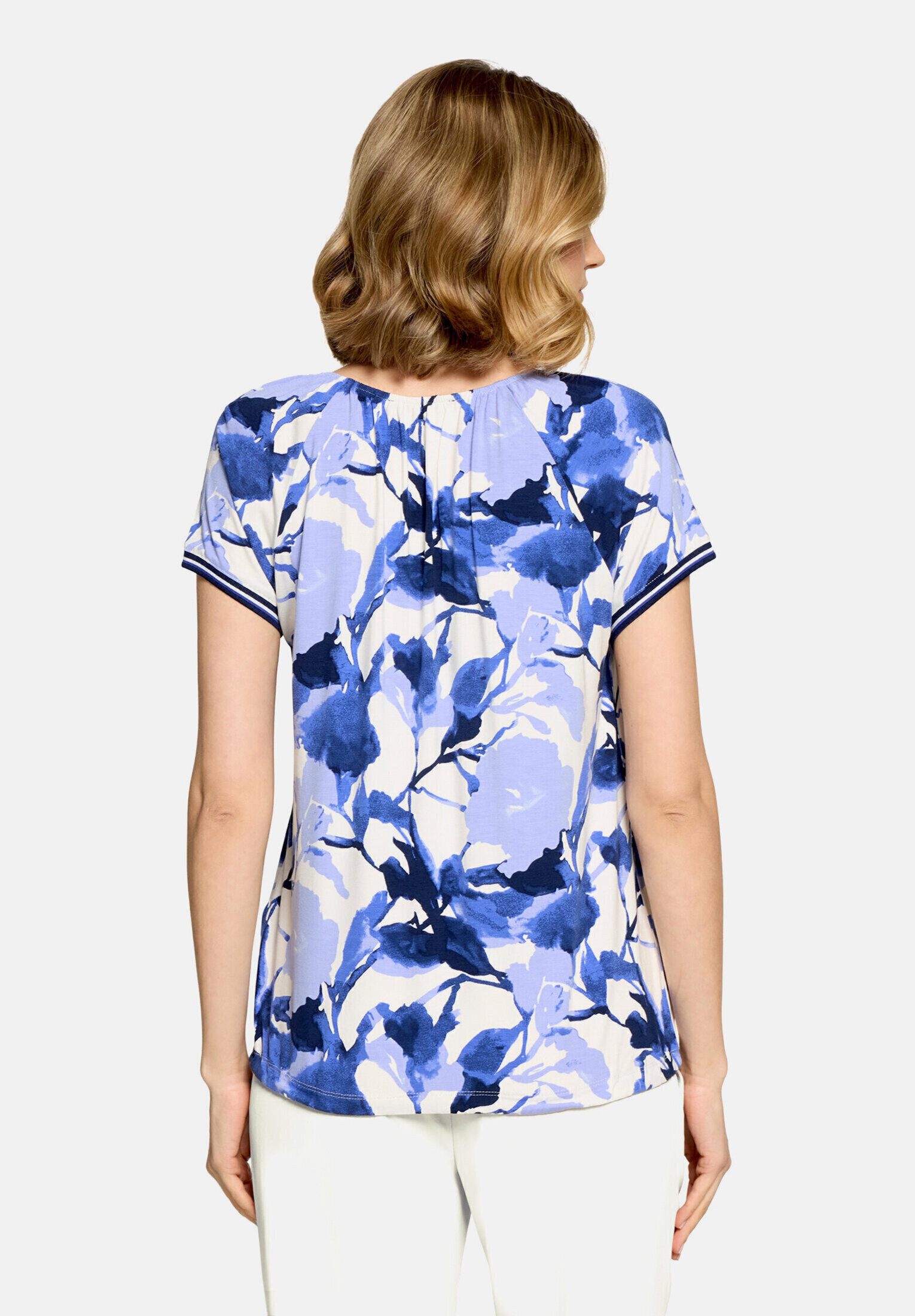 Betty Barclay Kurzarmshirt Damen mit Raffung (1-tlg)