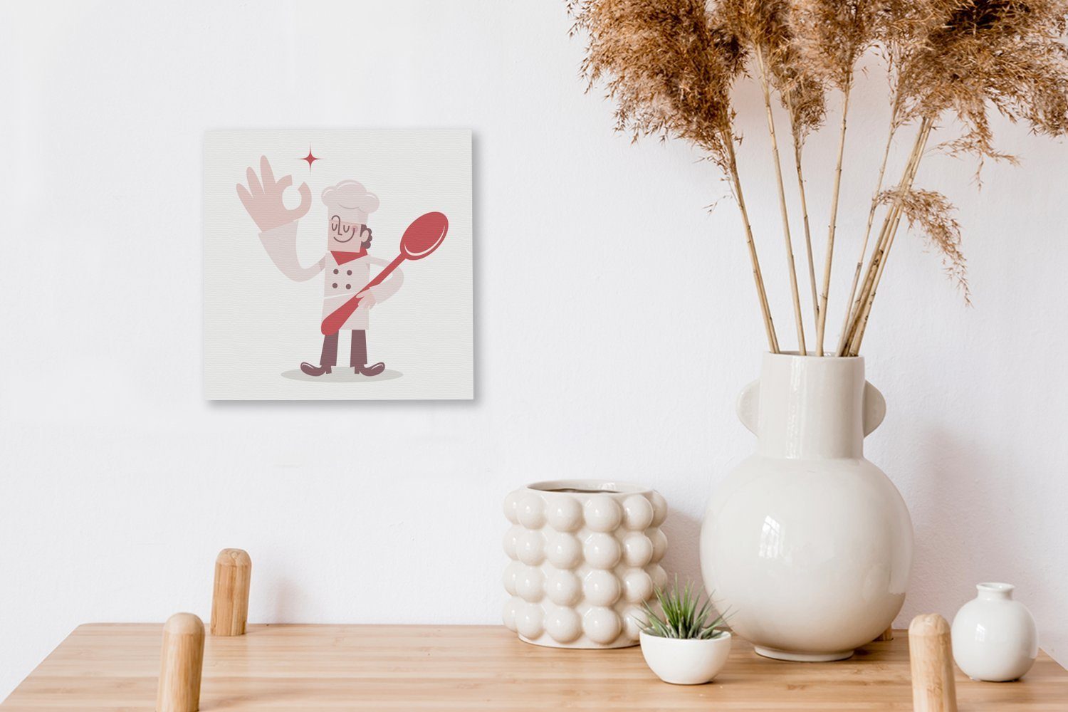 Eine Hand, Kochs Wohnzimmer einer Leinwandbild St), für Illustration OneMillionCanvasses® (1 Bilder Schlafzimmer eines riesigen Leinwand mit