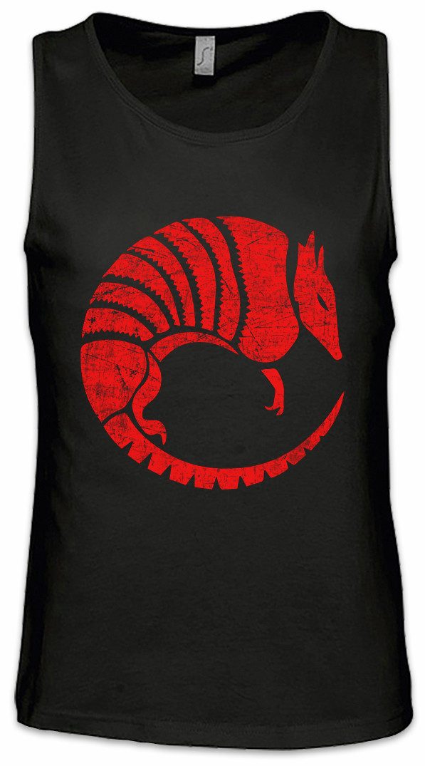 Tanktop Armadillo Territory I Ärmelloses T-Shirt Into The Logo Badlands Symbol