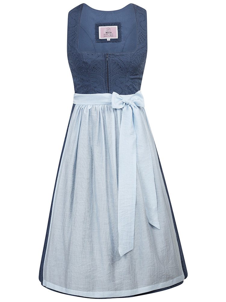 MarJo Dirndl Dirndl Geiersberg 70cm Länge vintage eisblau