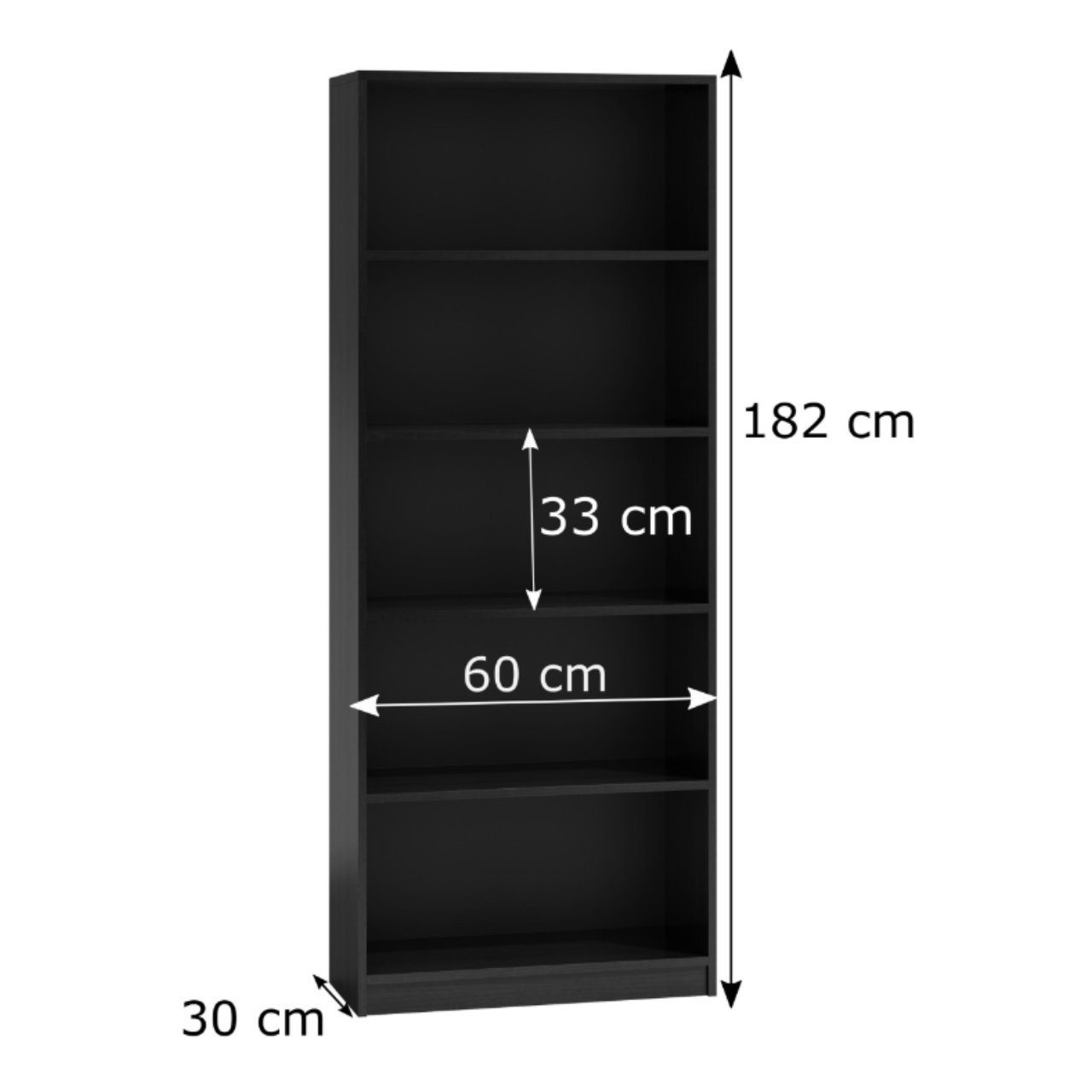 ibonto Bücherregal Elegantes Aufbewahrungsregal Wohnzimmermöbel für günstig online kaufen