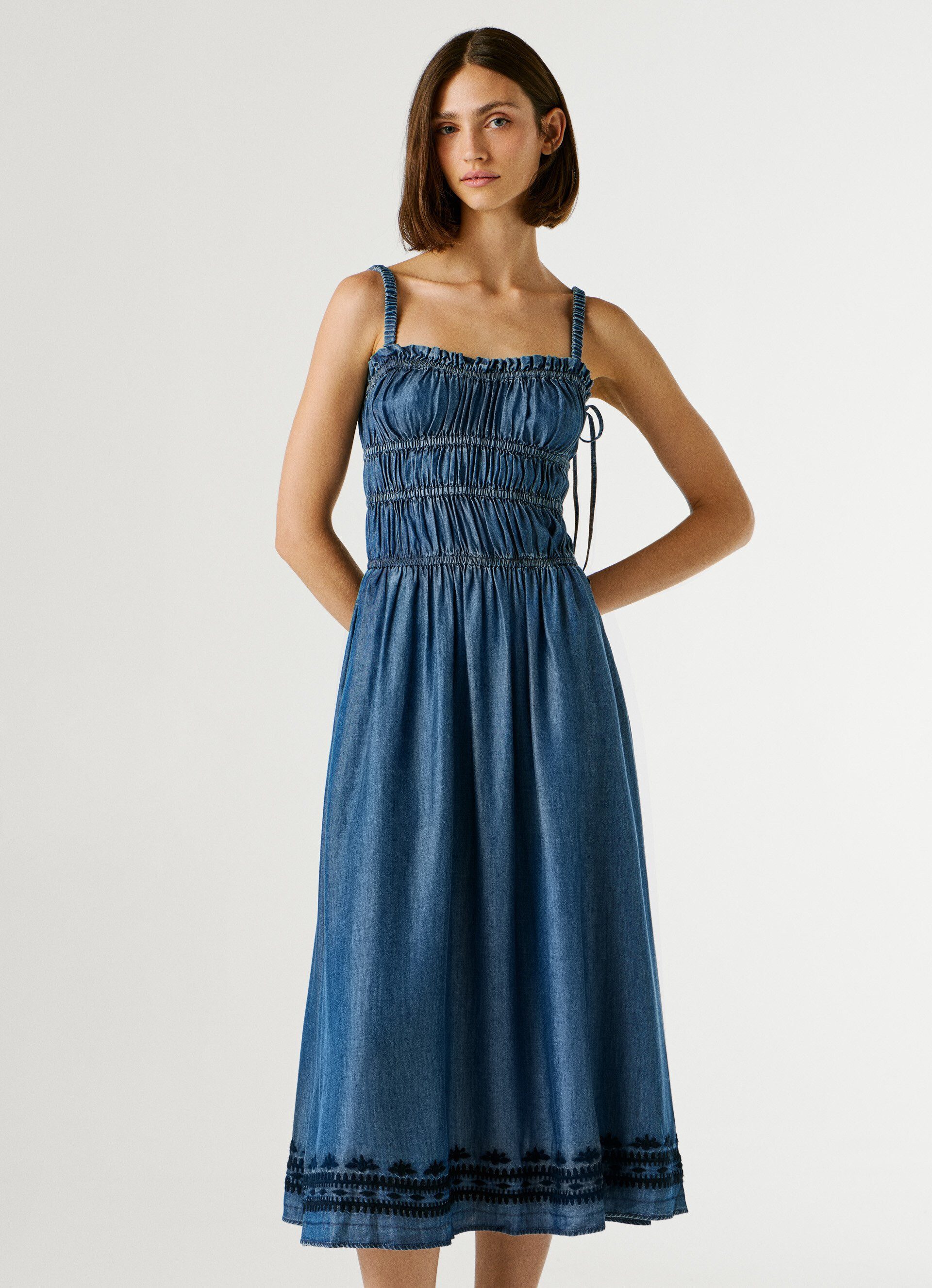 Pepe Jeans Midikleid CASS TENCEL DRESS