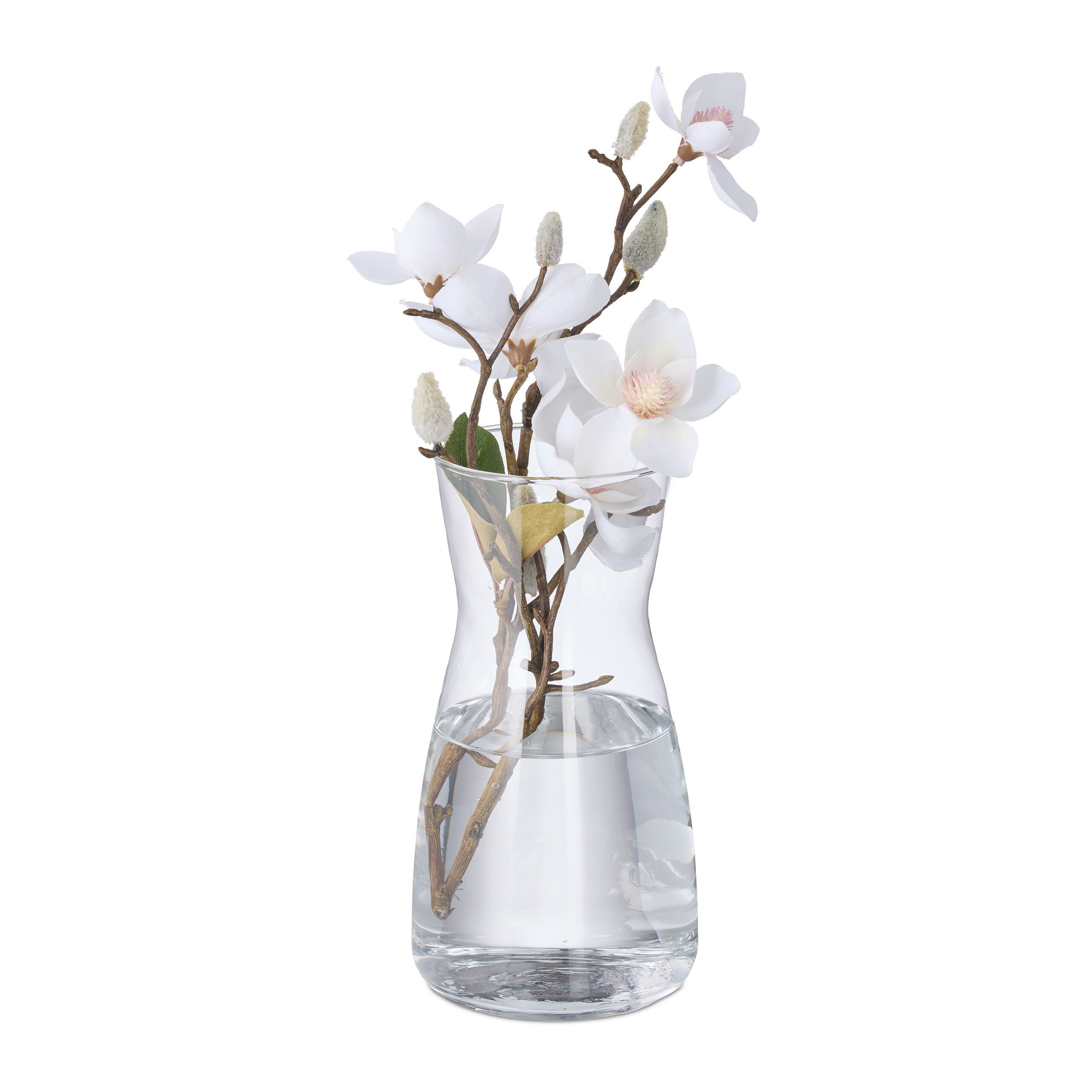 relaxdays Dekovase Blumenvase aus Glas günstig online kaufen