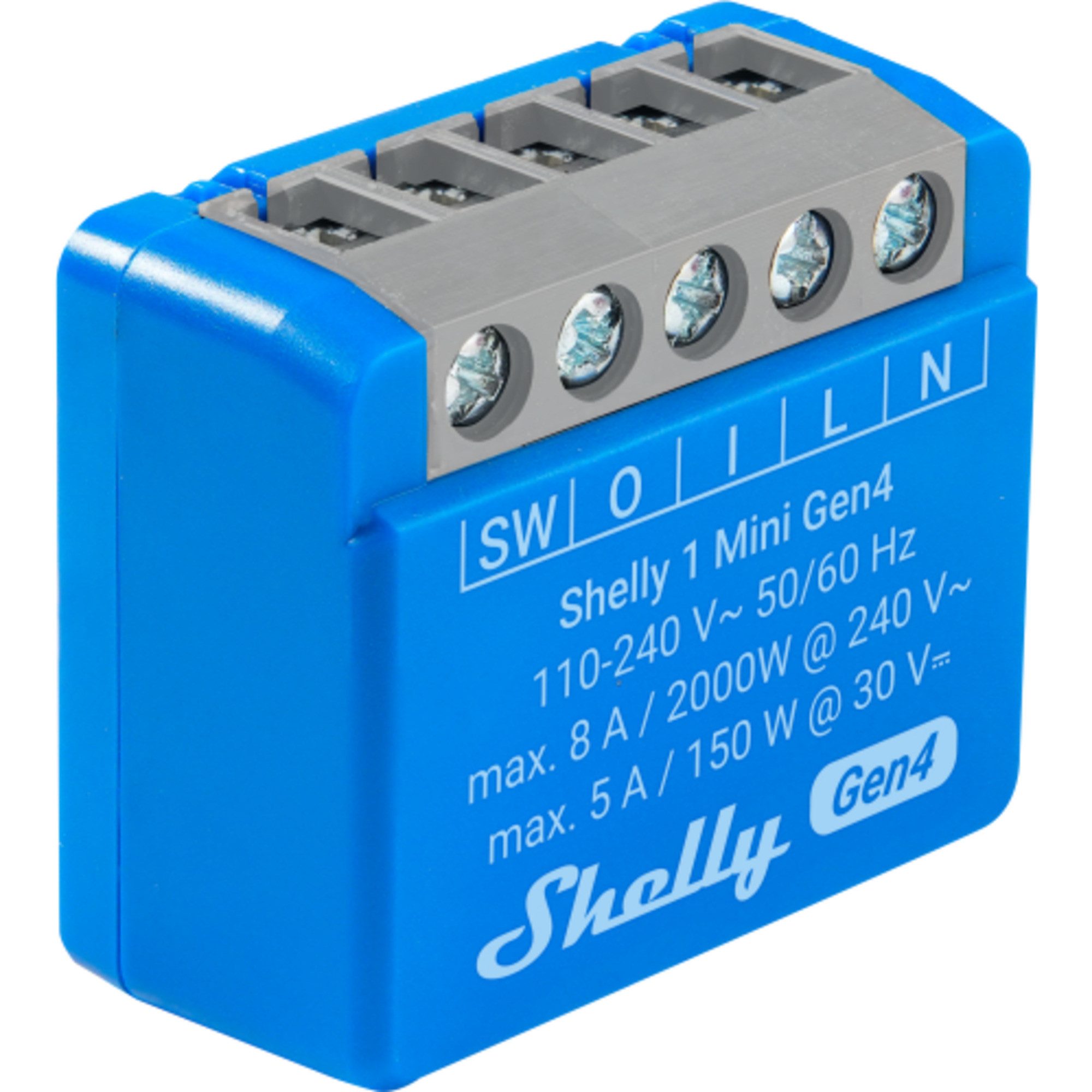 Shelly Relais-Modul Shelly 1 Mini Gen4, Relais, (2er Pack)