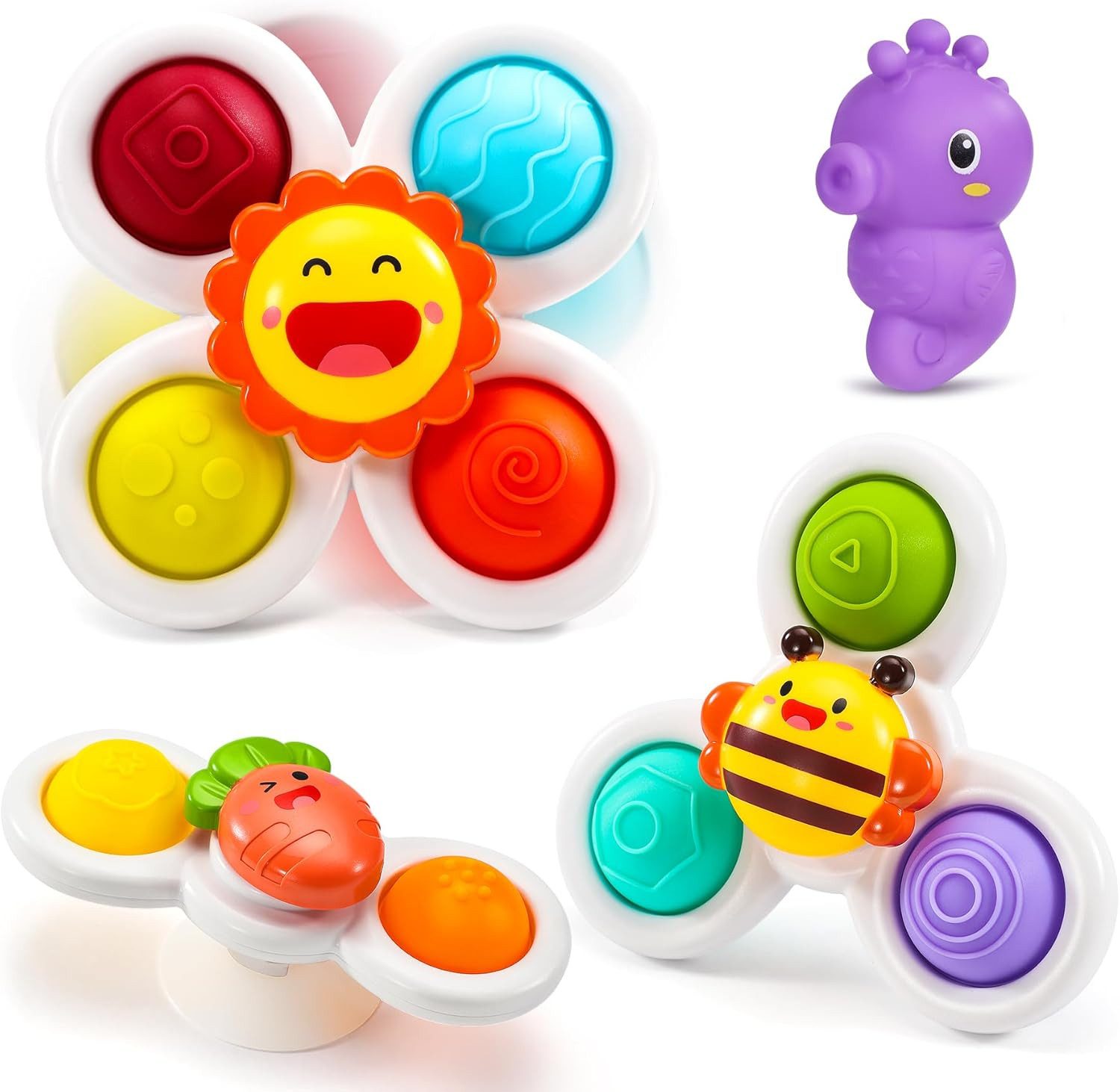 POPOLIC Greifspielzeug Saugnapf Spielzeug Spinner Baby günstig online kaufen