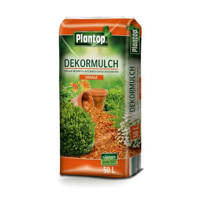 Plantop Rindenmulch »Dekormulch 50,0 l orange«, 50 l, (1-St)