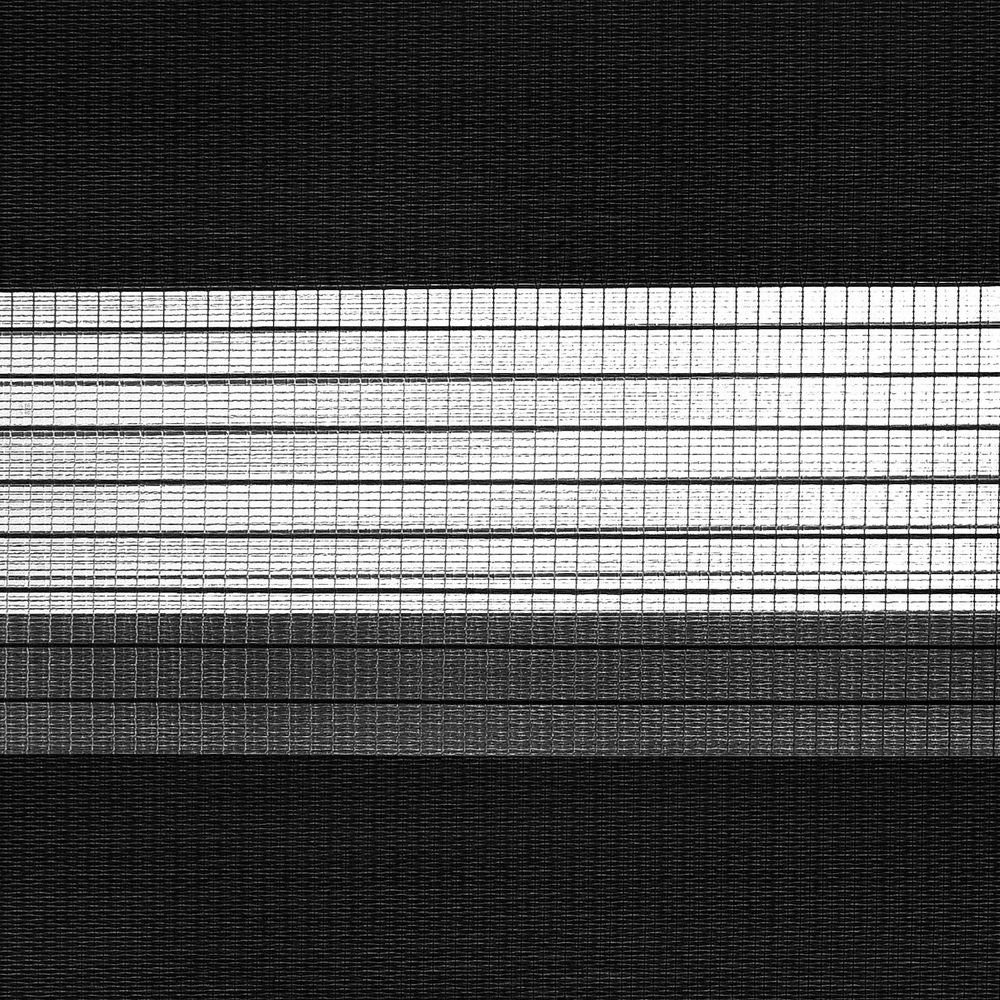 Doppelrollo Twice mit Alu-Kassette, Farben Stoffbahnen Schwarz laufende Polyester, & Parallel Größen, Verschiedene Karat