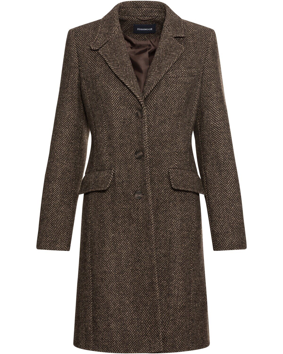 Highmoor Langmantel Fischgrat-Mantel günstig online kaufen