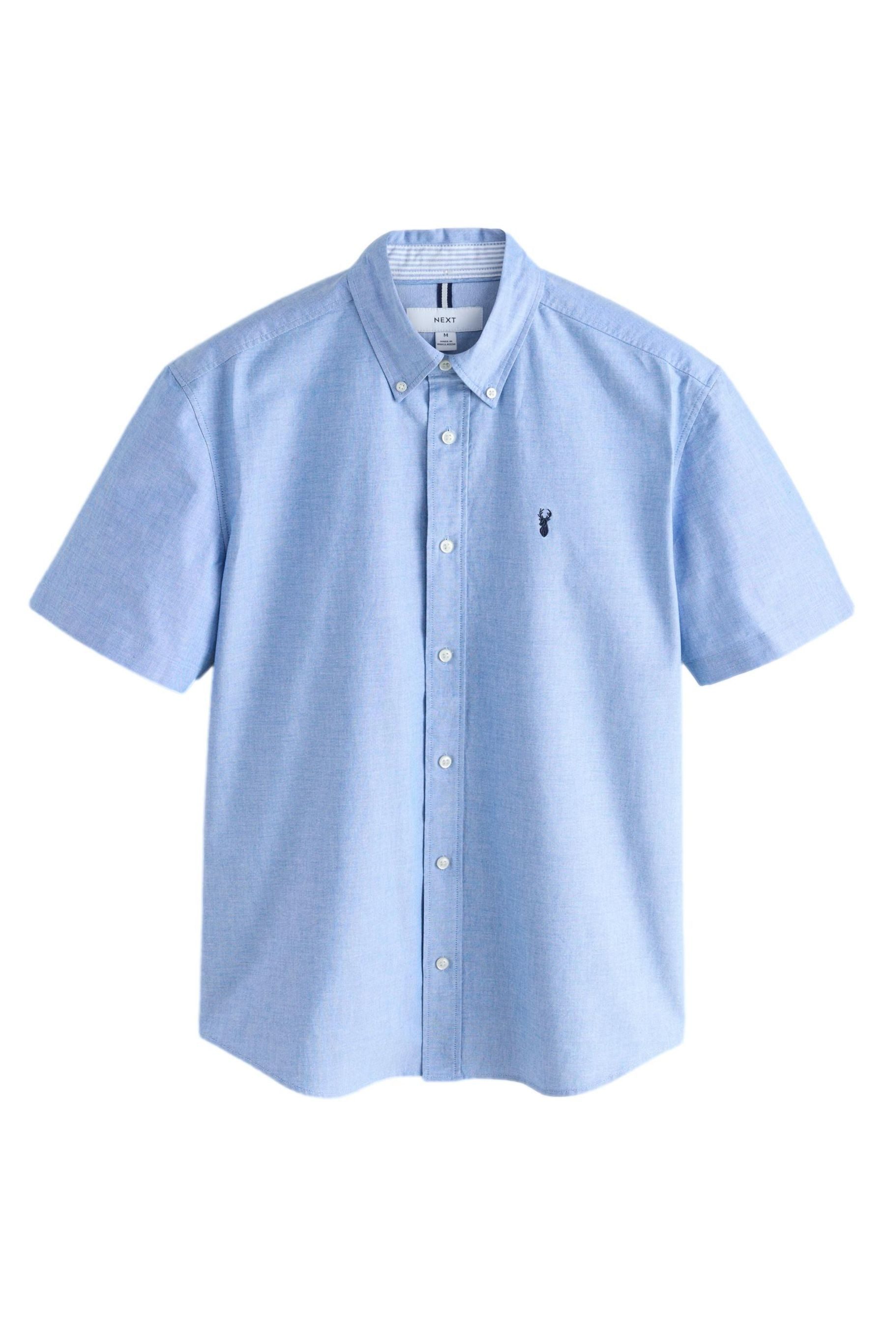 Next Kurzarmhemd Kurzärmeliges Regular Fit Oxford-Hemd günstig online kaufen