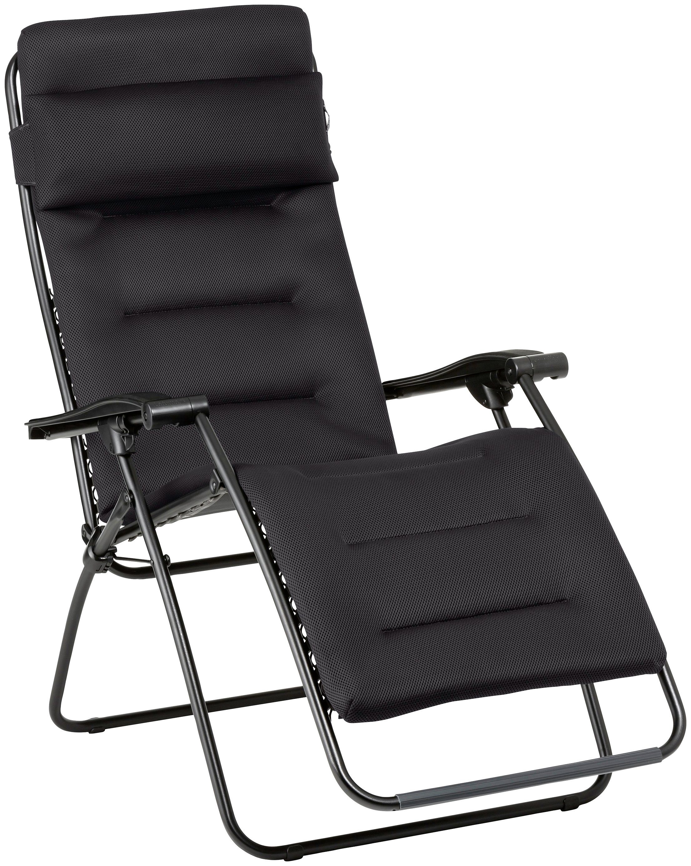 Lafuma Gartensessel Relax Air Comfort, inkl. Kopfkissen schwarz | schwarz | Sessel